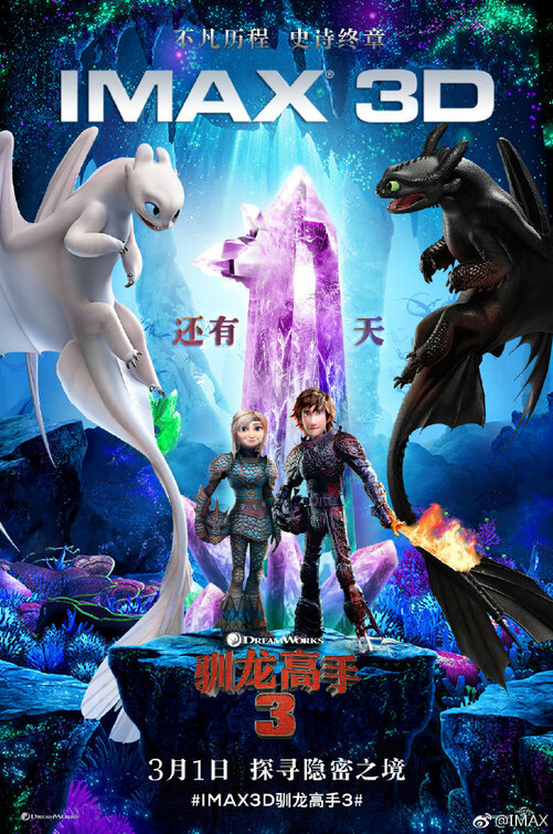 How to Train Your Dragon: The Hidden World Movie Poster