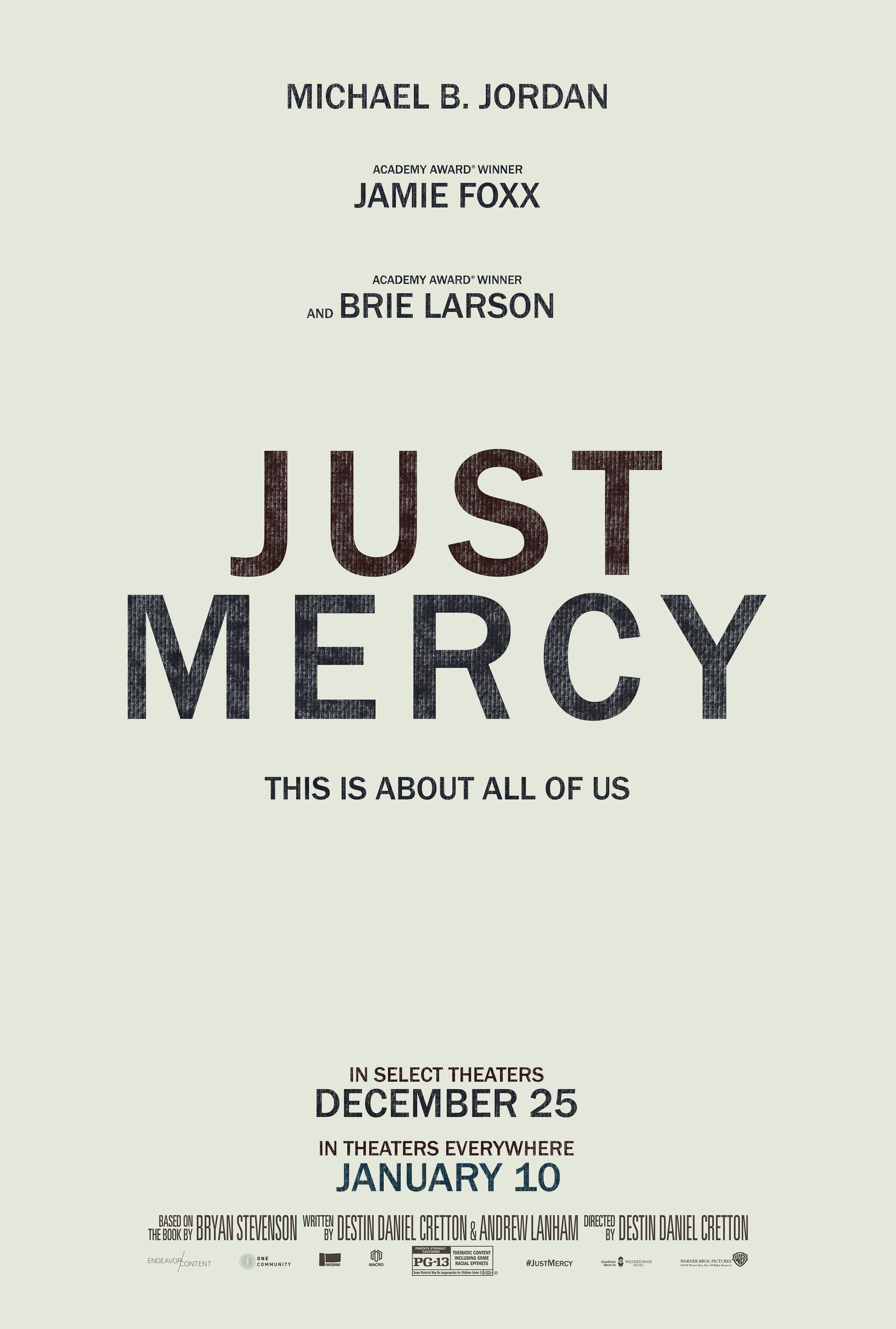 Mega Sized Movie Poster Image for Just Mercy (#1 of 4)