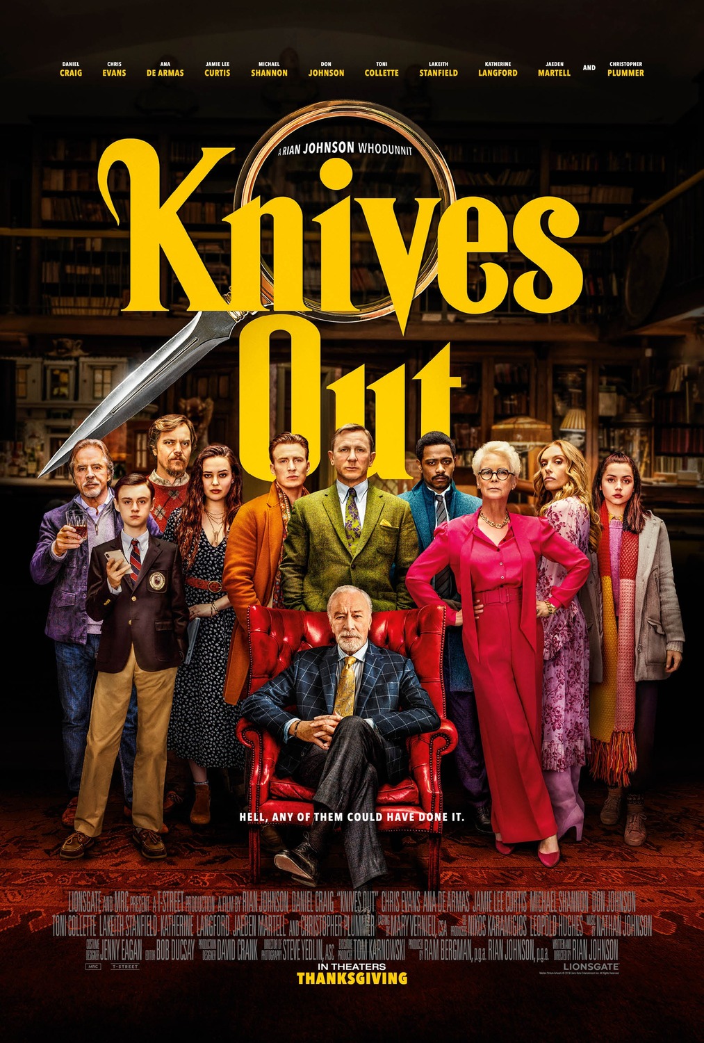 Extra Large Movie Poster Image for Knives Out (#13 of 15)