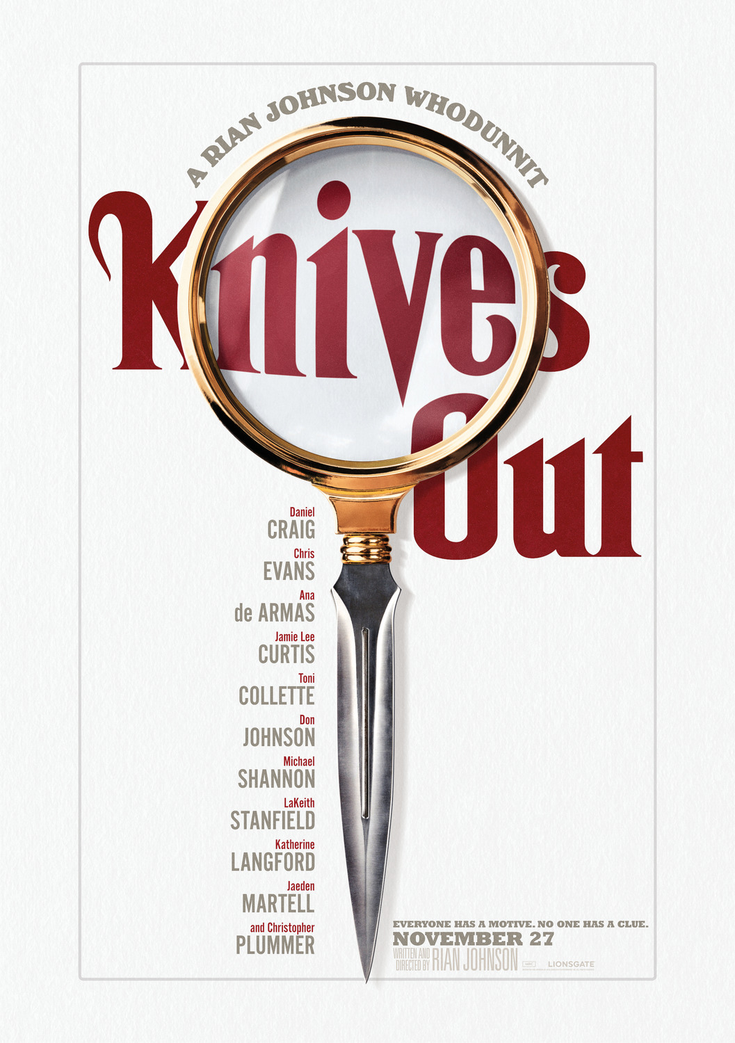 Extra Large Movie Poster Image for Knives Out (#1 of 15)
