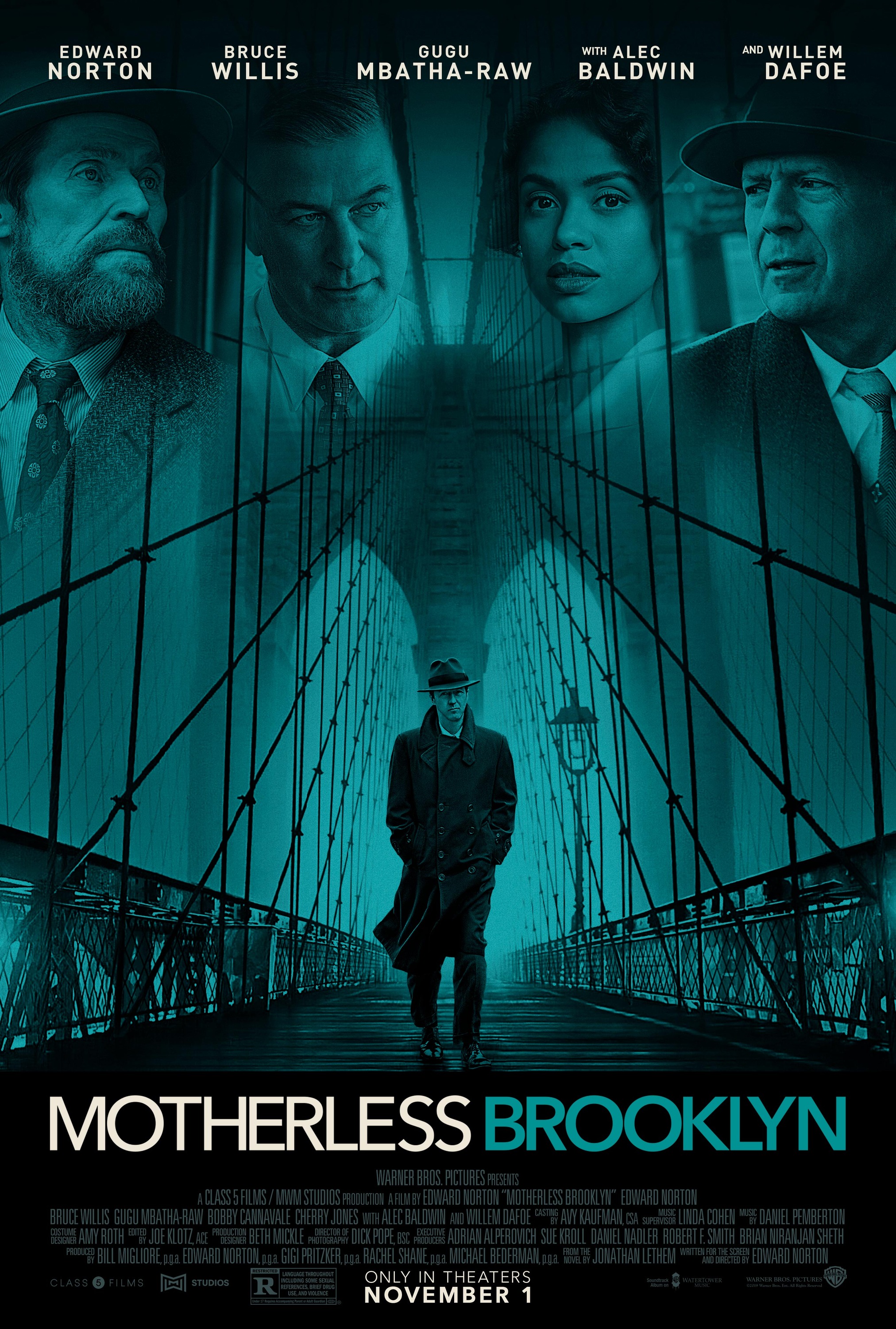 Mega Sized Movie Poster Image for Motherless Brooklyn (#2 of 4)