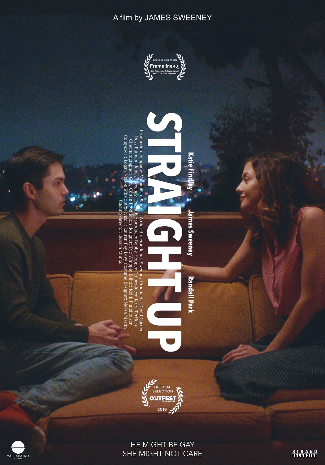 Extra Large Movie Poster Image for Straight Up (#3 of 4)