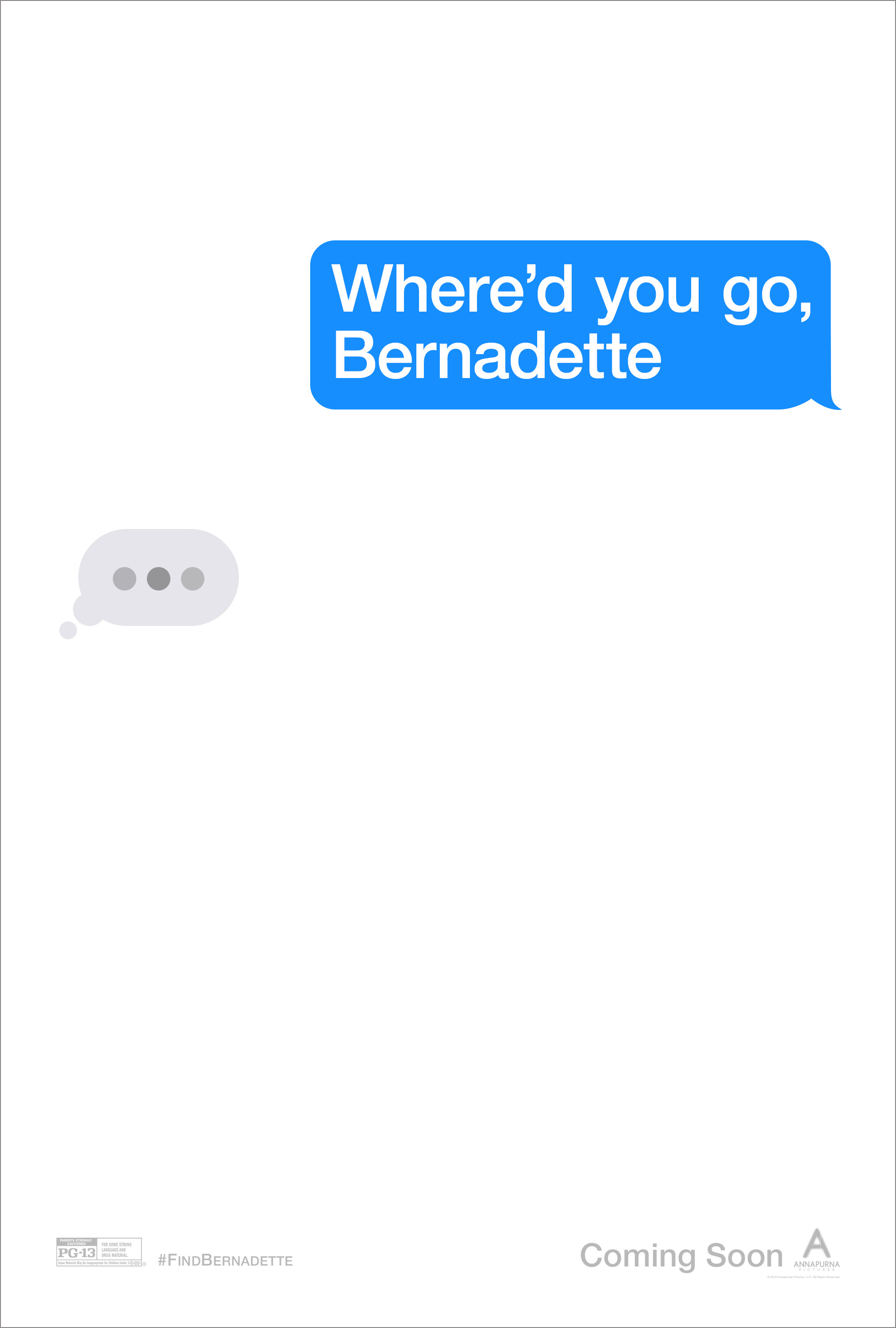 Mega Sized Movie Poster Image for Where'd You Go, Bernadette (#1 of 4)