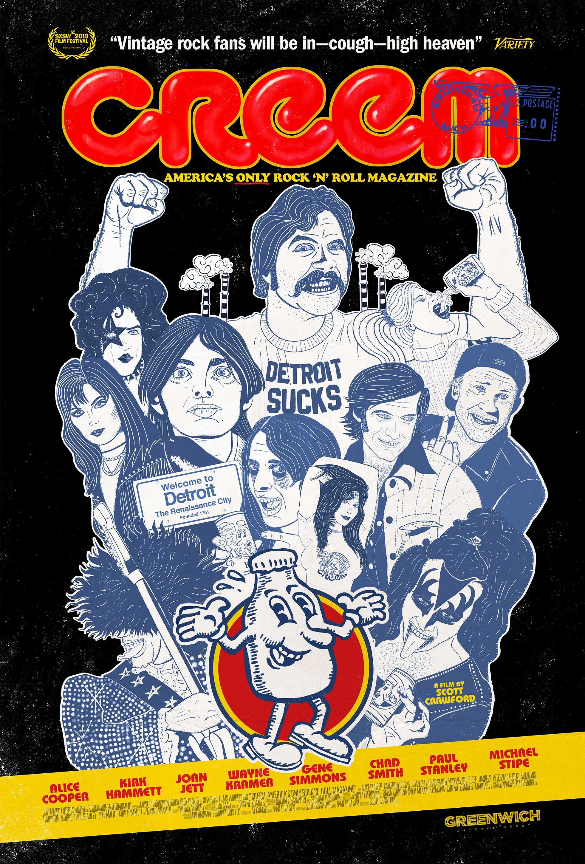 Mega Sized Movie Poster Image for Creem: America's Only Rock 'n' Roll Magazine 
