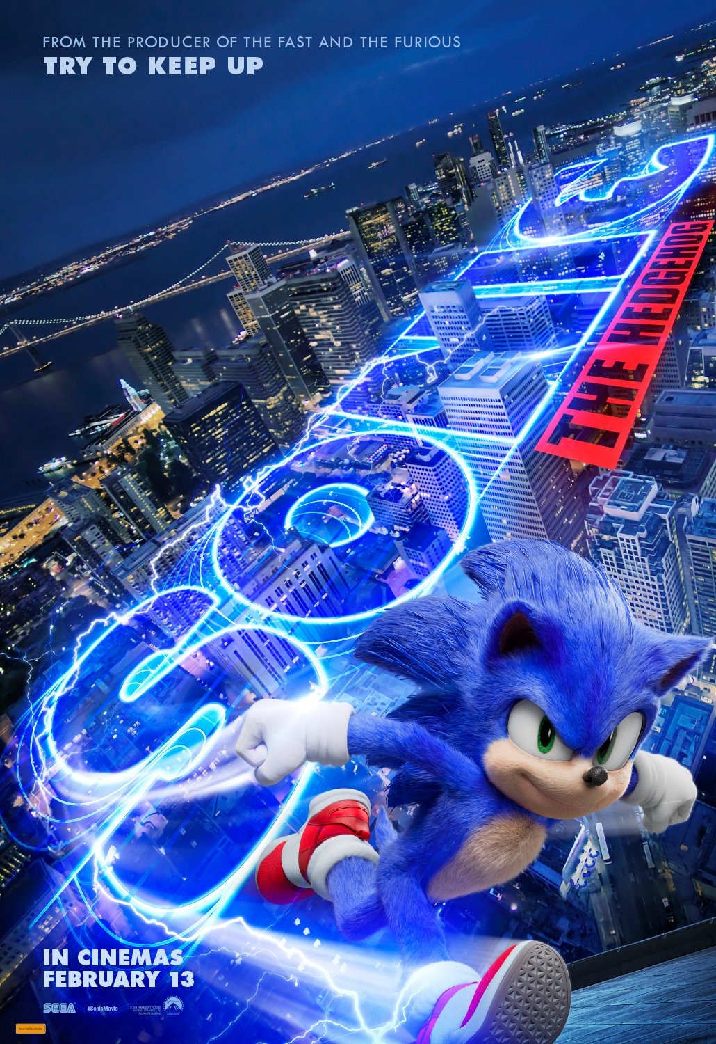 Extra Large Movie Poster Image for Sonic the Hedgehog (#7 of 28)