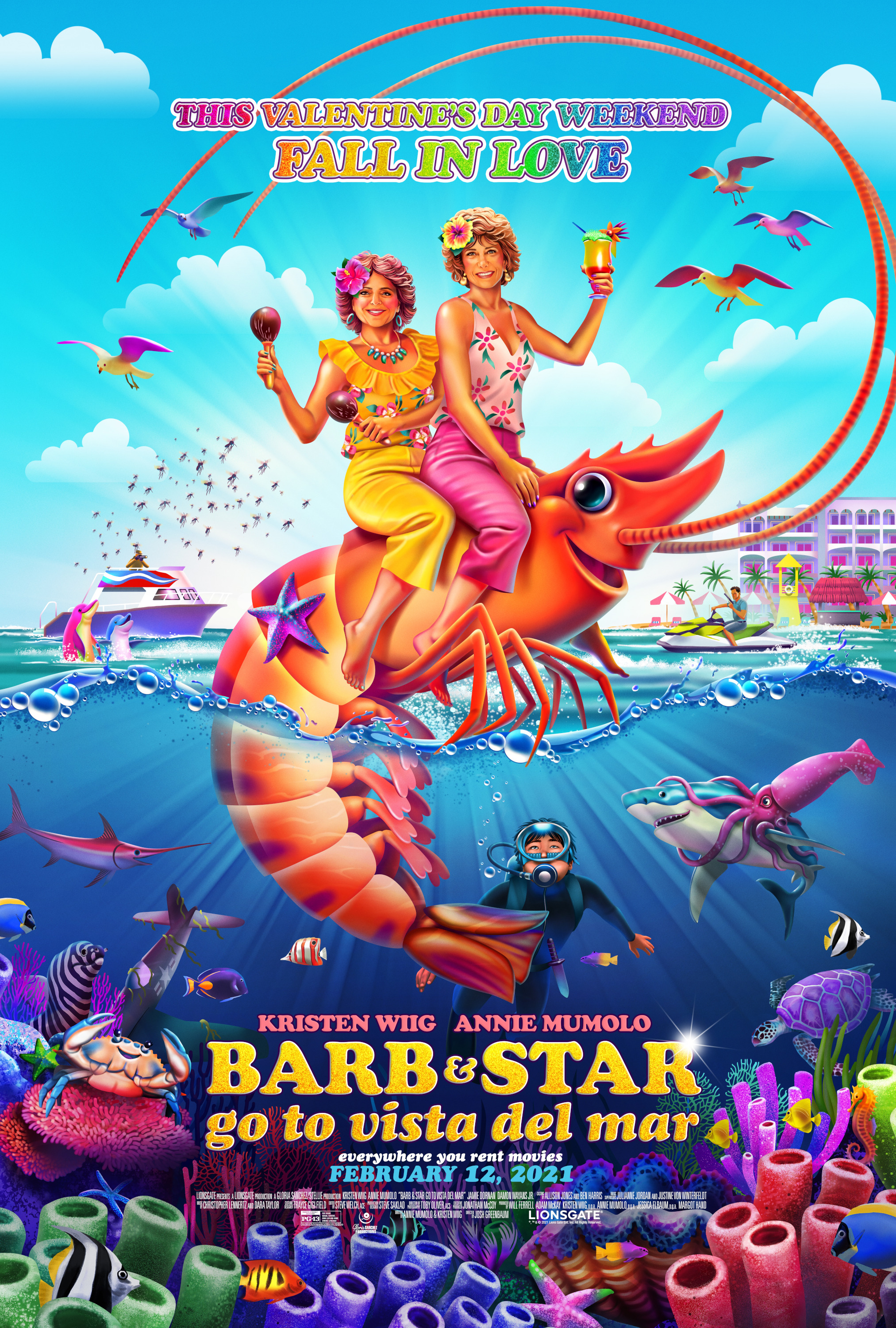Mega Sized Movie Poster Image for Barb and Star Go to Vista Del Mar (#3 of 4)