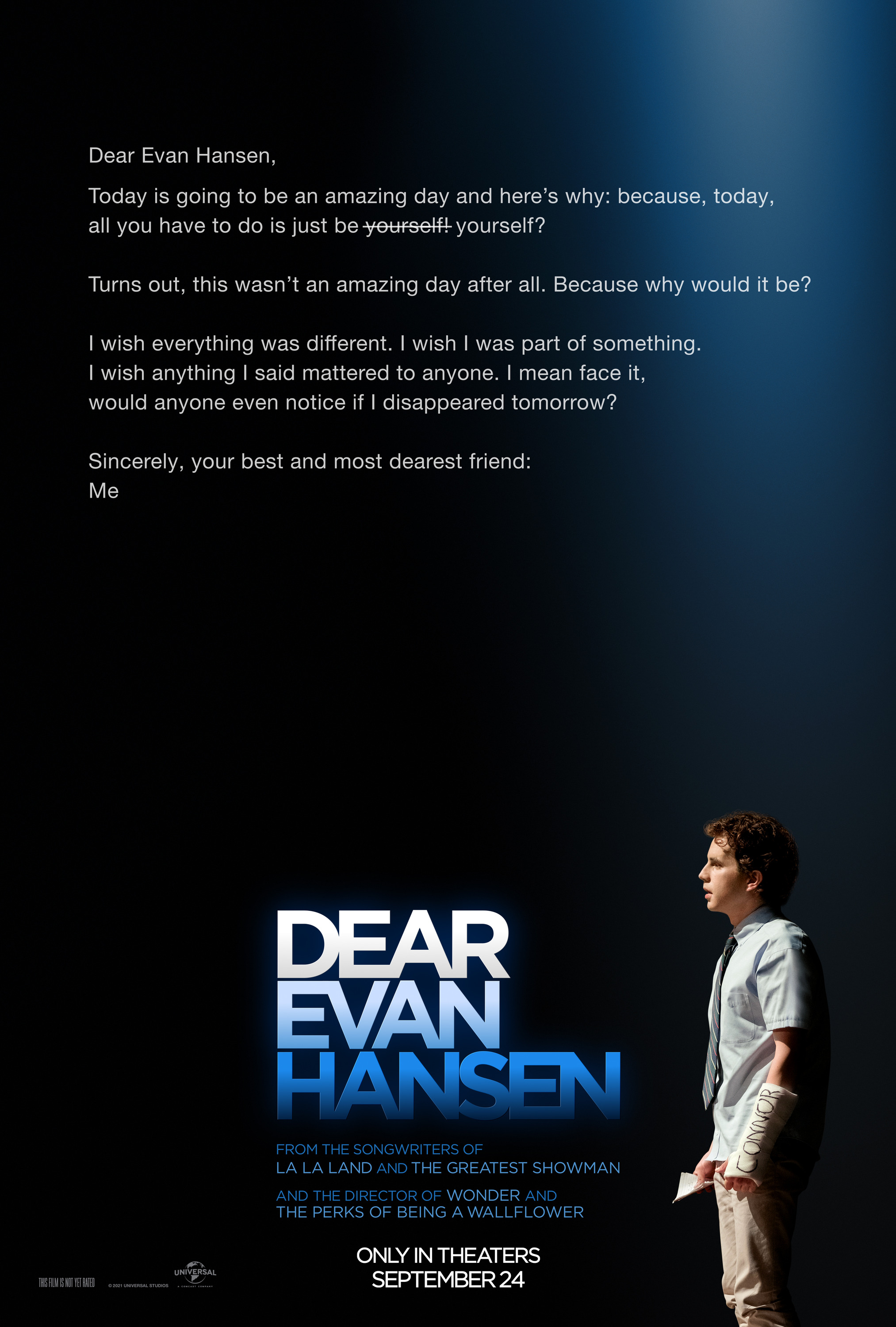 Mega Sized Movie Poster Image for Dear Evan Hansen (#1 of 6)