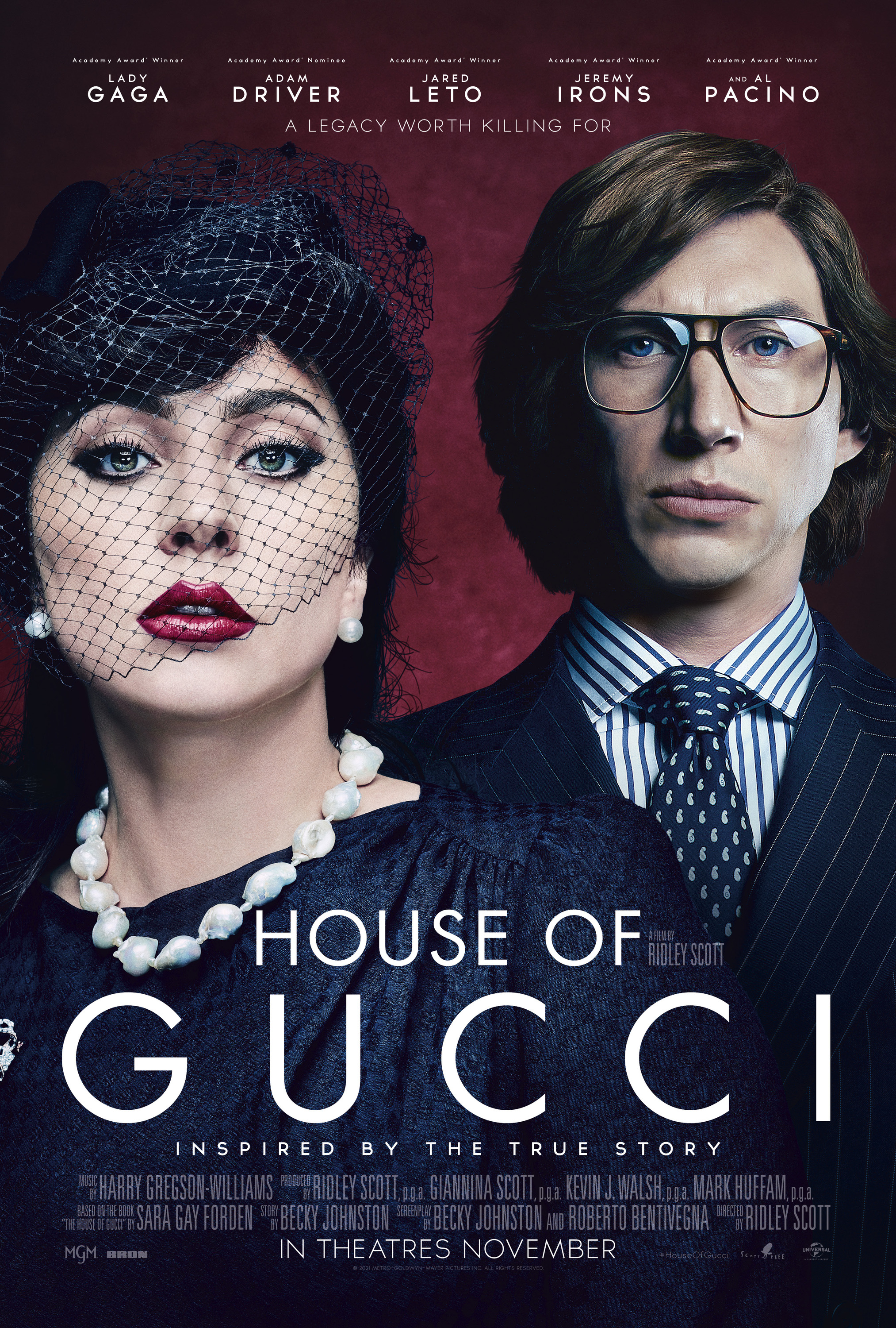 Mega Sized Movie Poster Image for House of Gucci (#13 of 15)