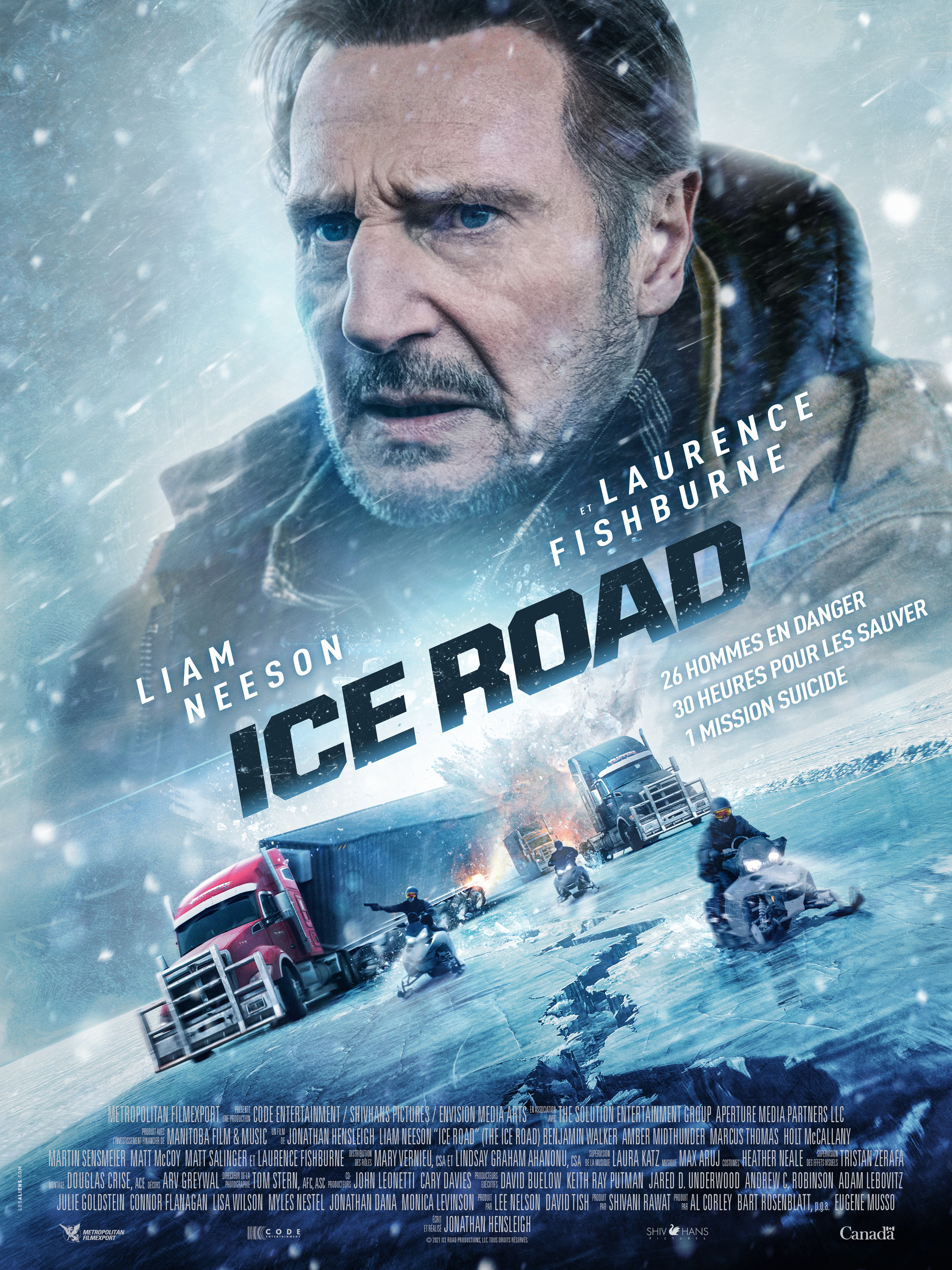 Mega Sized Movie Poster Image for The Ice Road (#3 of 3)