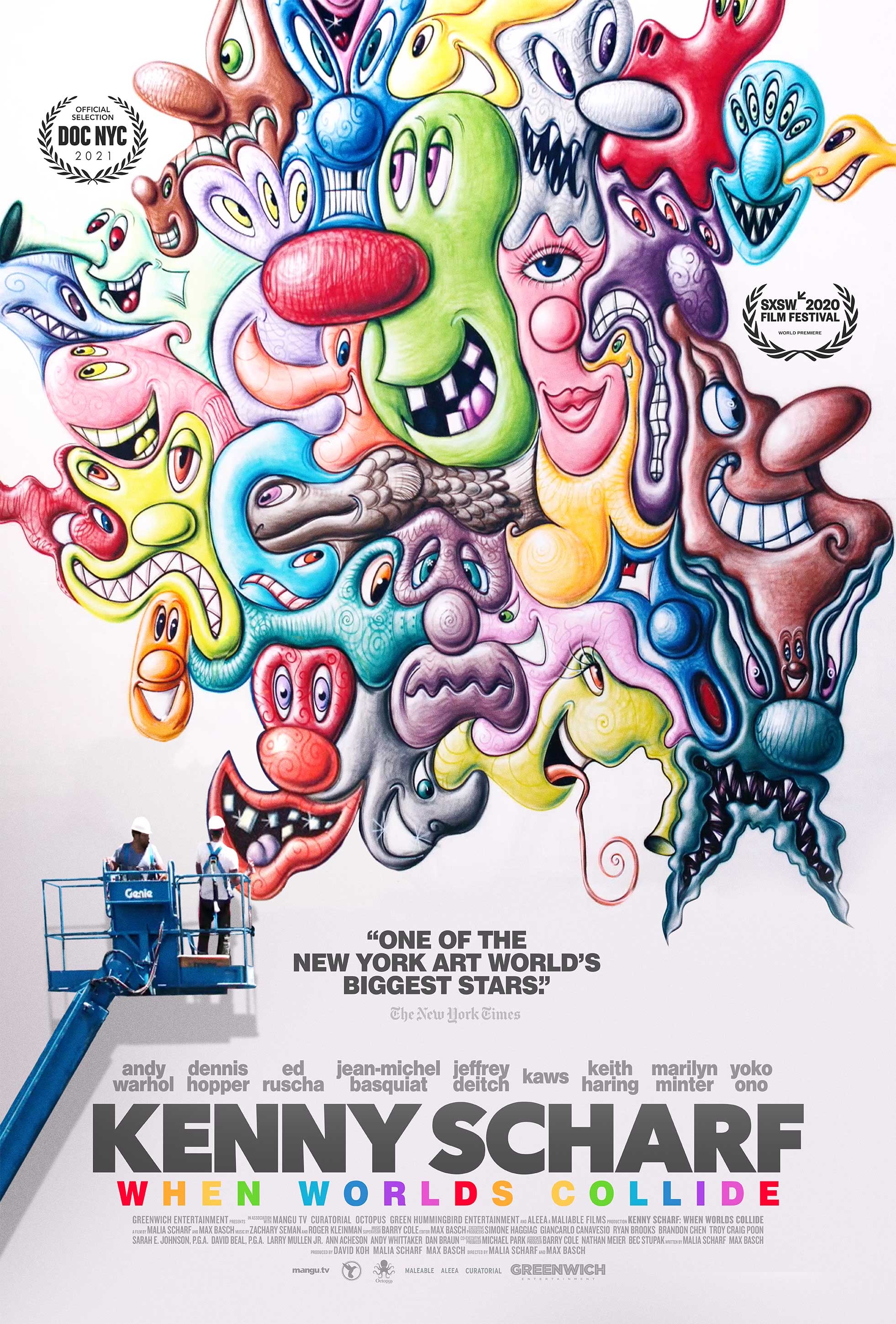 Mega Sized Movie Poster Image for Kenny Scharf: When Worlds Collide 