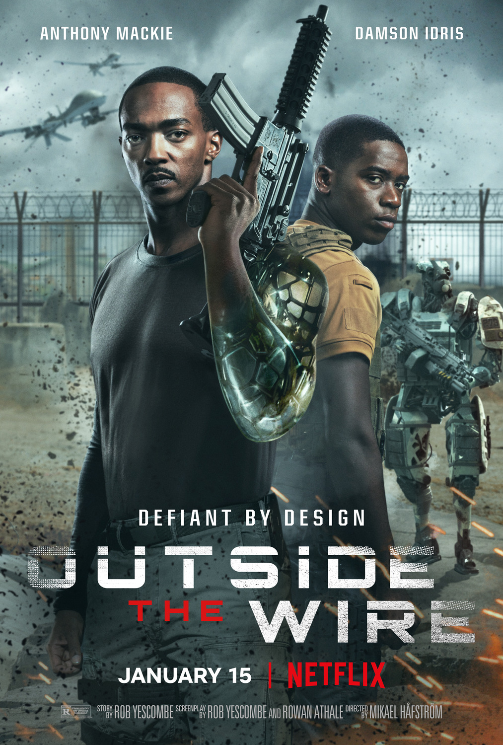 Extra Large Movie Poster Image for Outside the Wire 