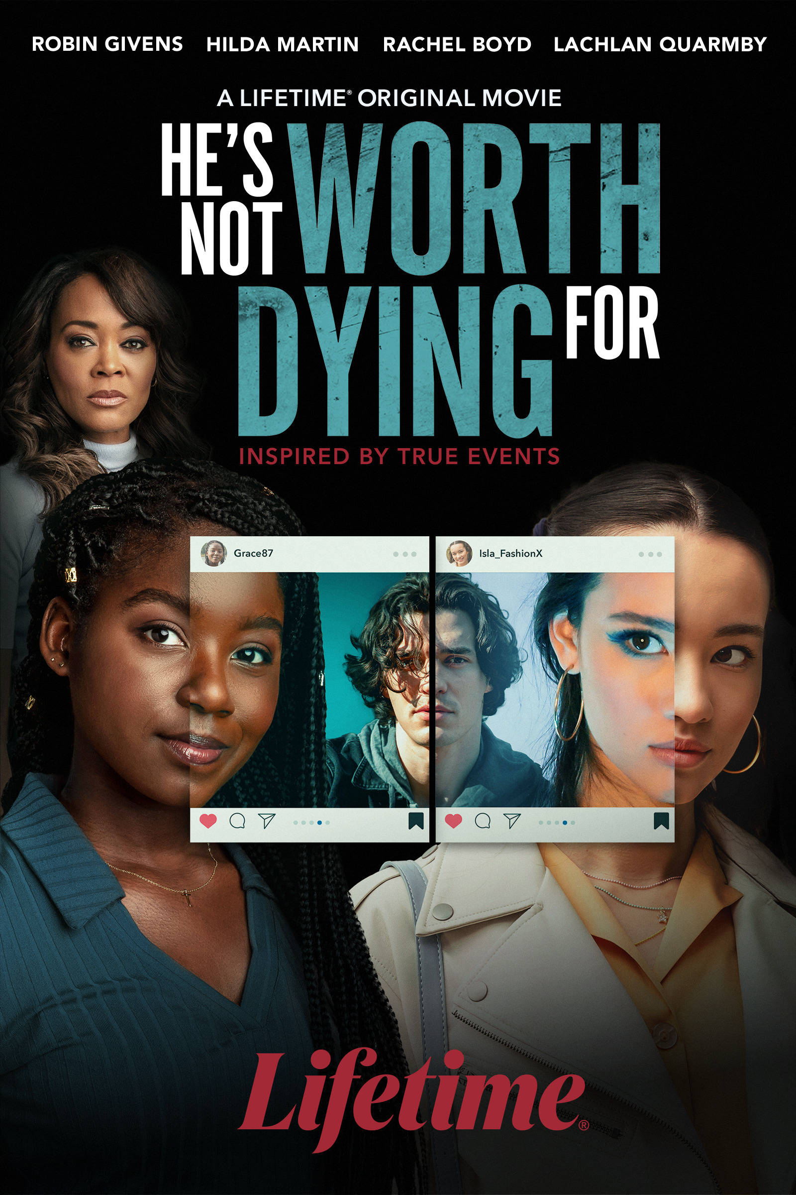 Mega Sized Movie Poster Image for He's Not Worth Dying For 