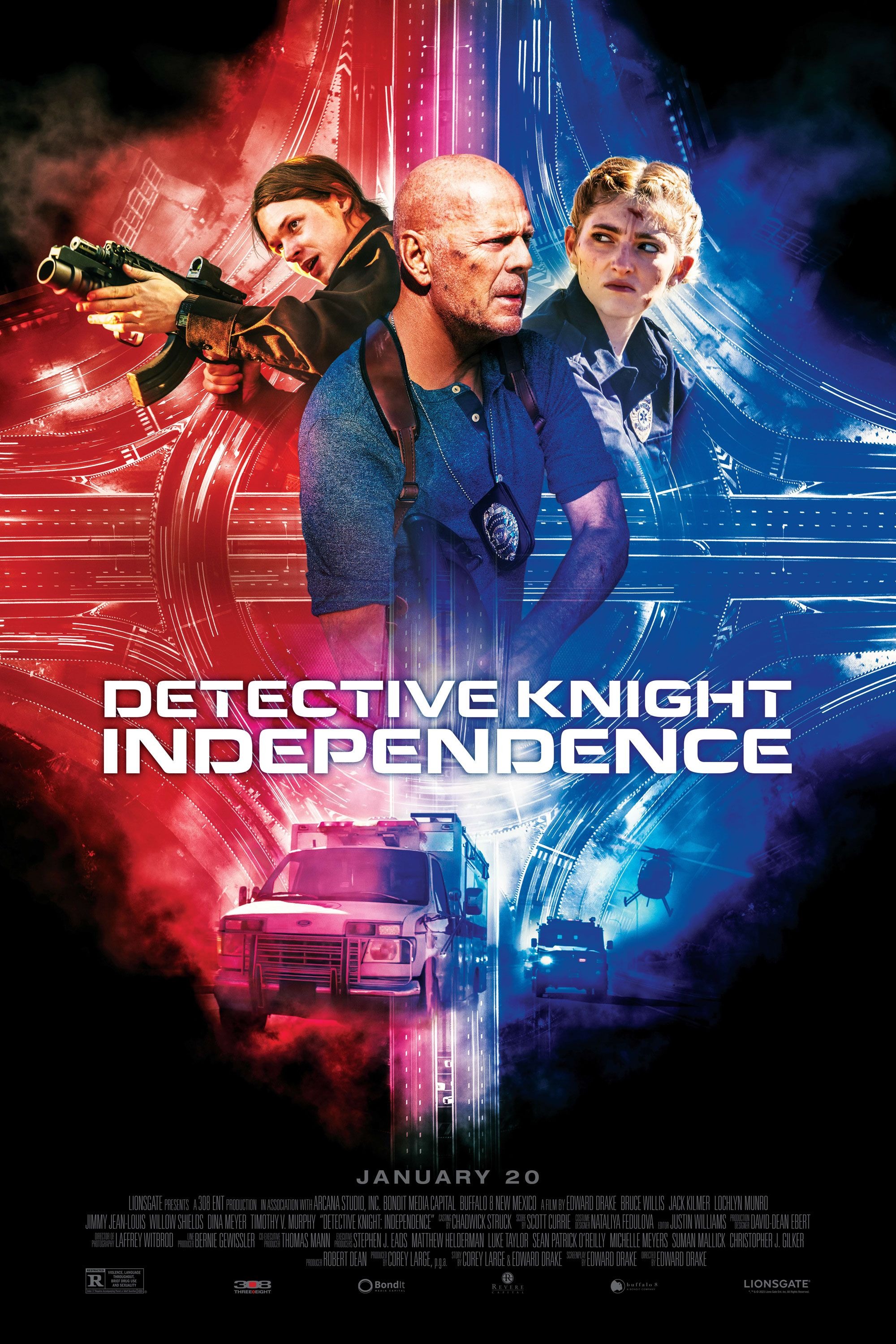 Mega Sized Movie Poster Image for Detective Knight: Independence 