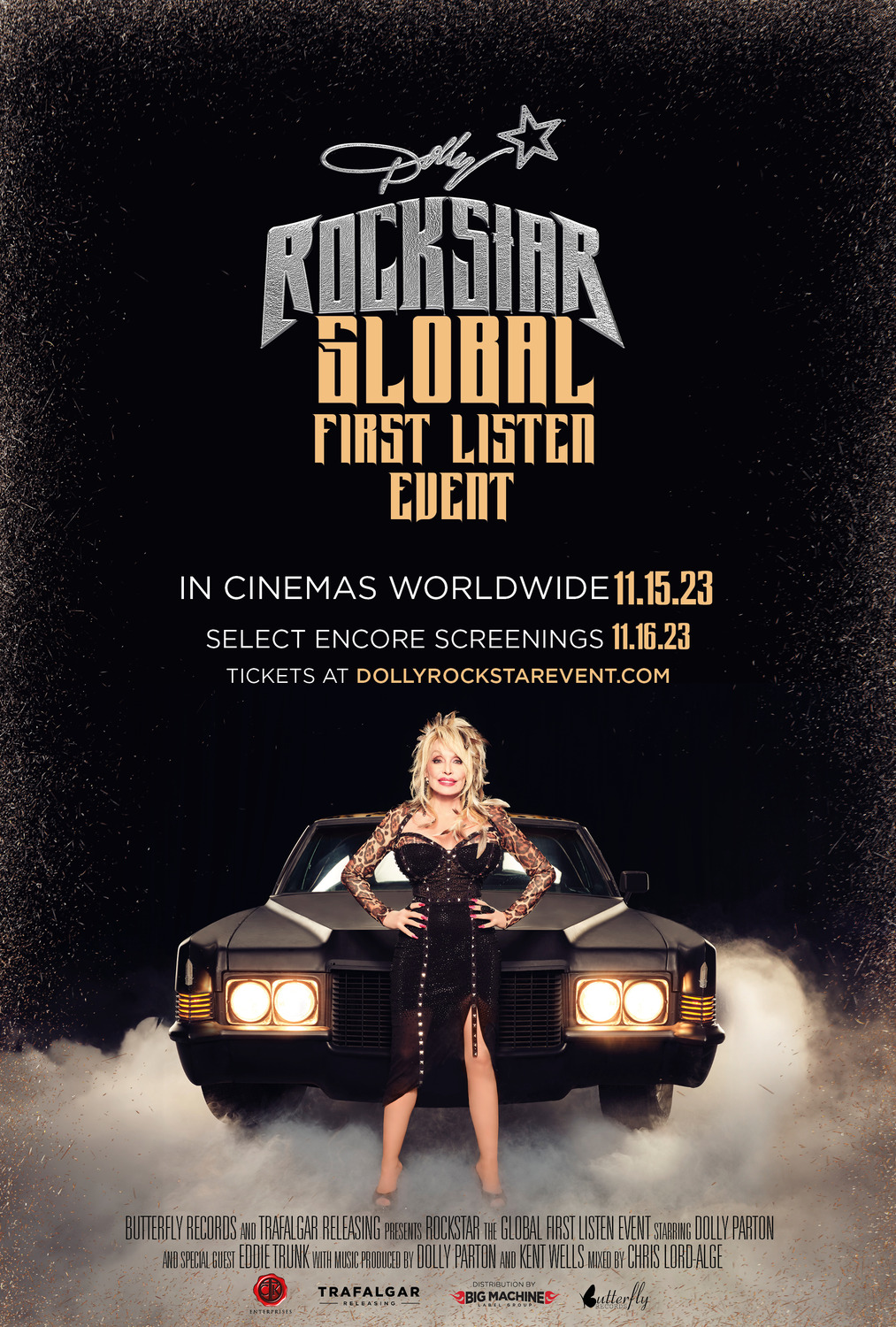 Extra Large Movie Poster Image for Dolly Parton Rockstar: Global First Listen Event 