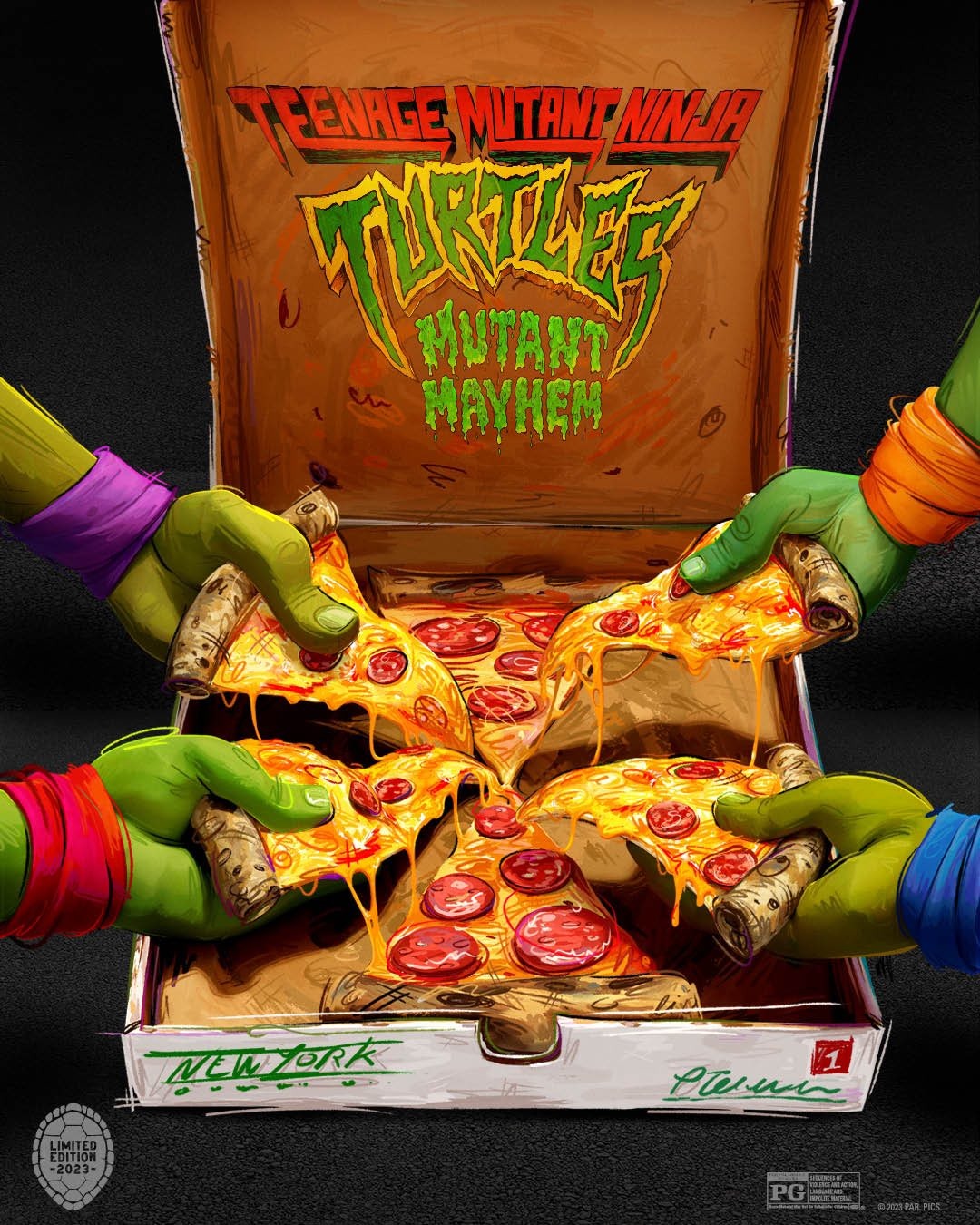 Extra Large Movie Poster Image for Teenage Mutant Ninja Turtles: Mutant Mayhem (#36 of 48)