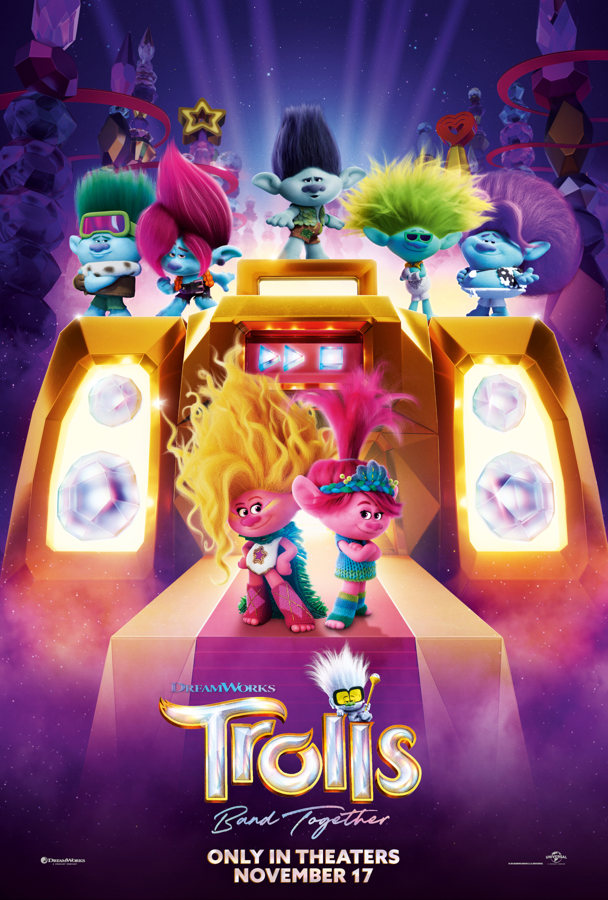 Mega Sized Movie Poster Image for Trolls Band Together (#3 of 6)