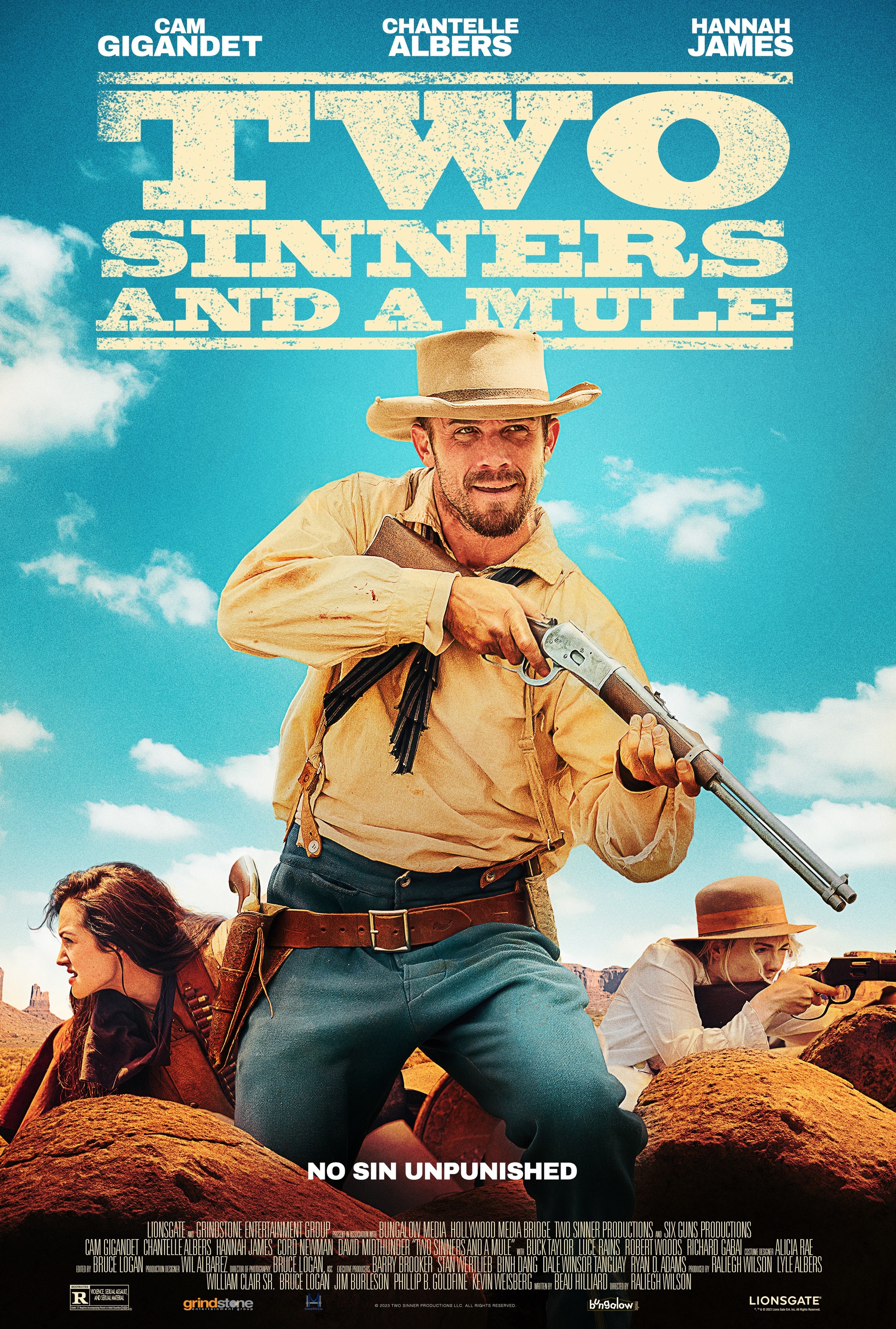 Mega Sized Movie Poster Image for Two Sinners and a Mule 