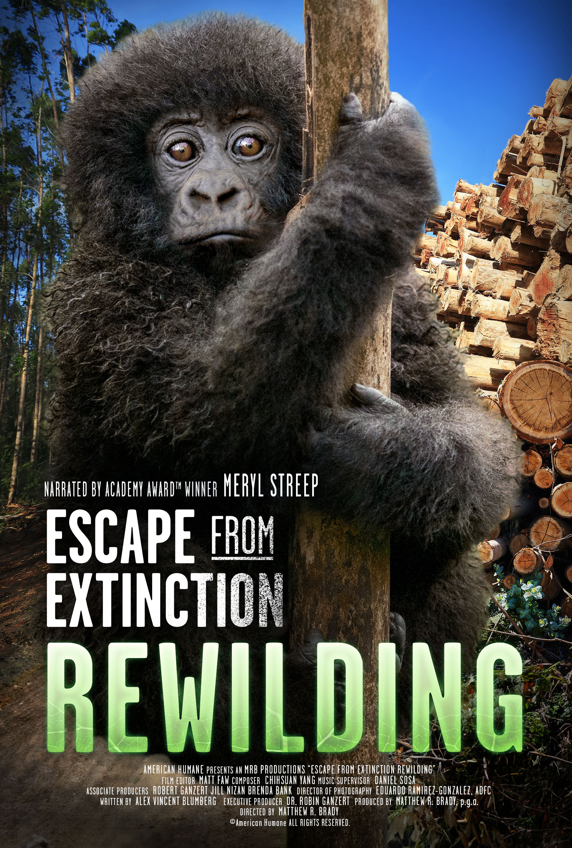 Mega Sized Movie Poster Image for Escape from Extinction Rewilding 