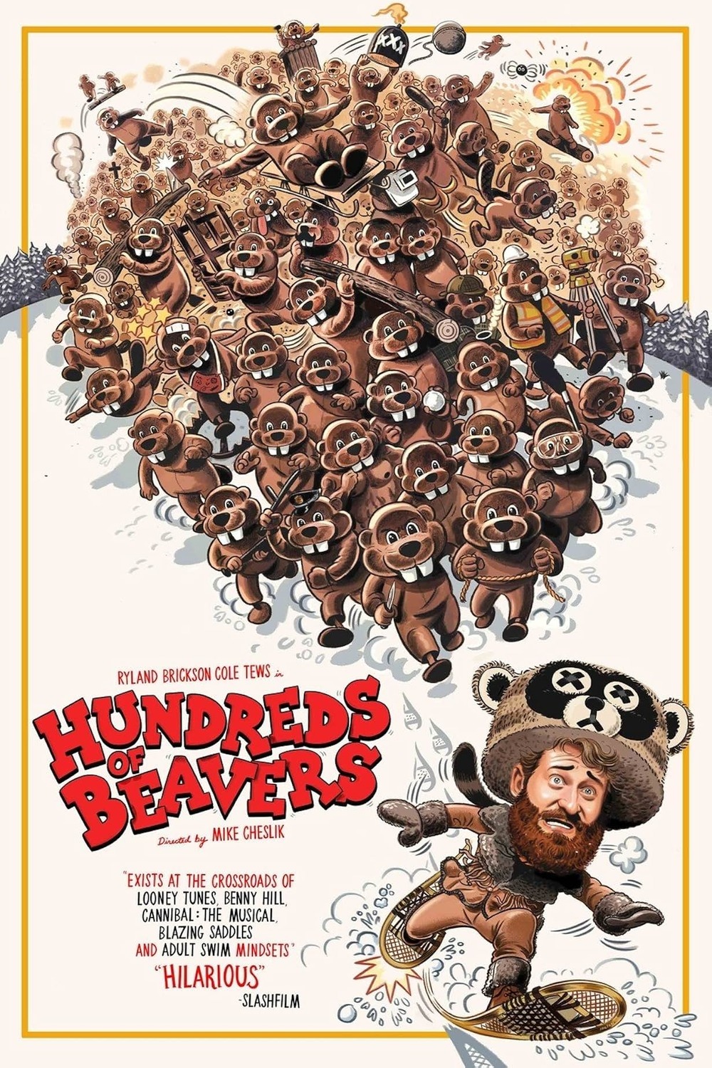 Extra Large Movie Poster Image for Hundreds of Beavers 