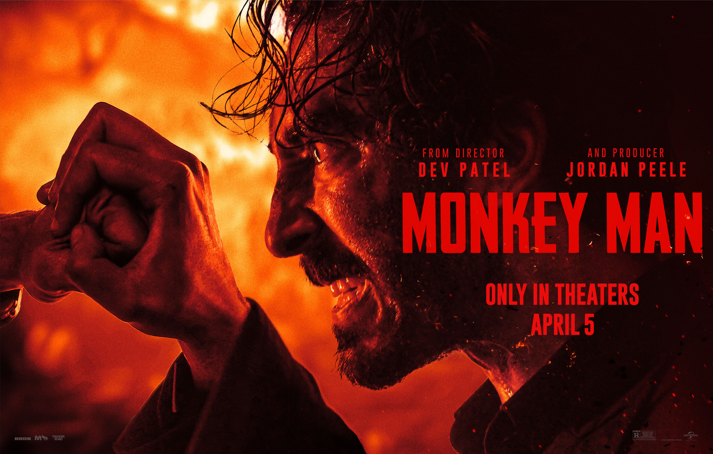 Mega Sized Movie Poster Image for Monkey Man (#4 of 5)