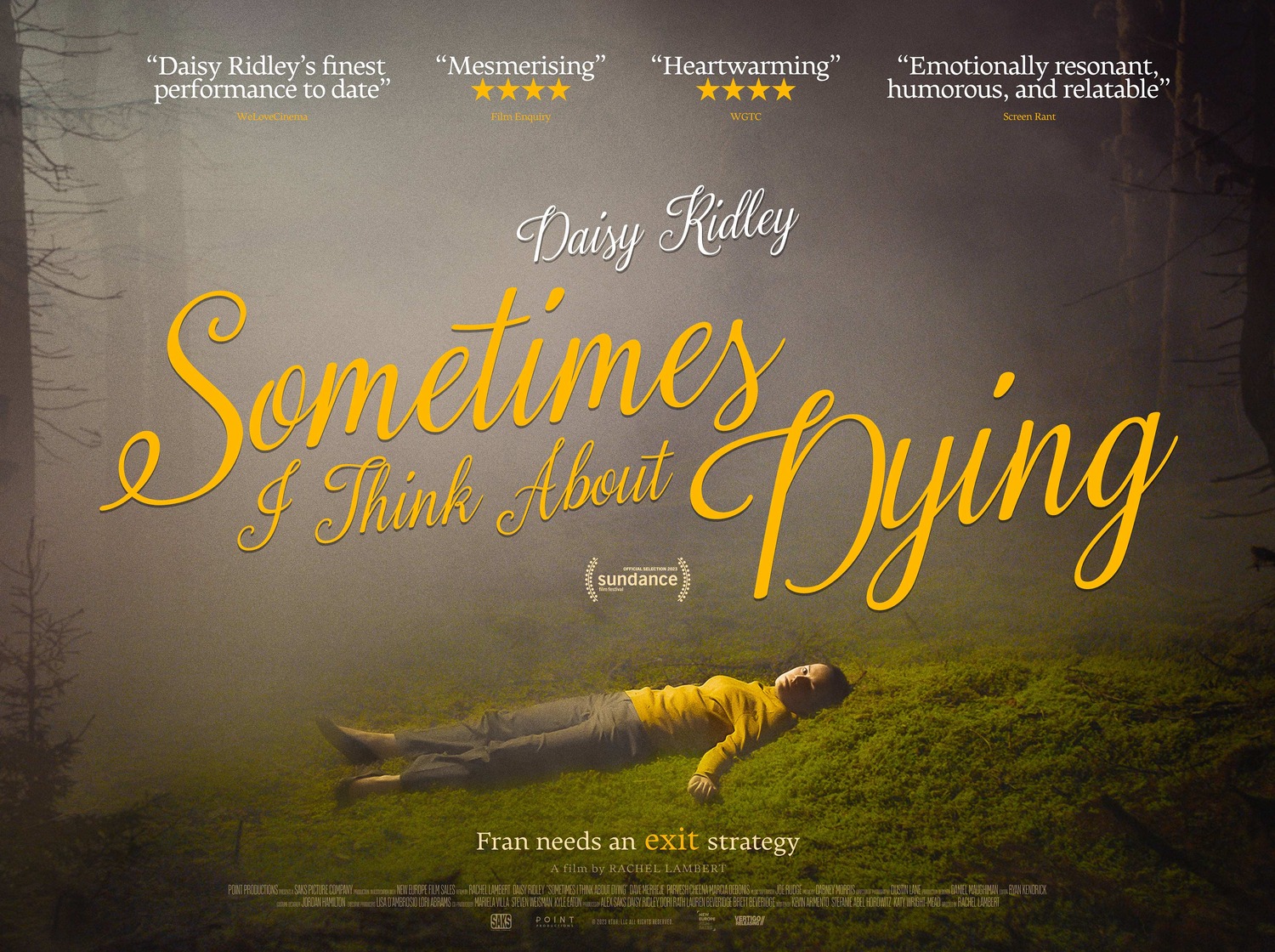 Extra Large Movie Poster Image for Sometimes I Think About Dying (#4 of 5)