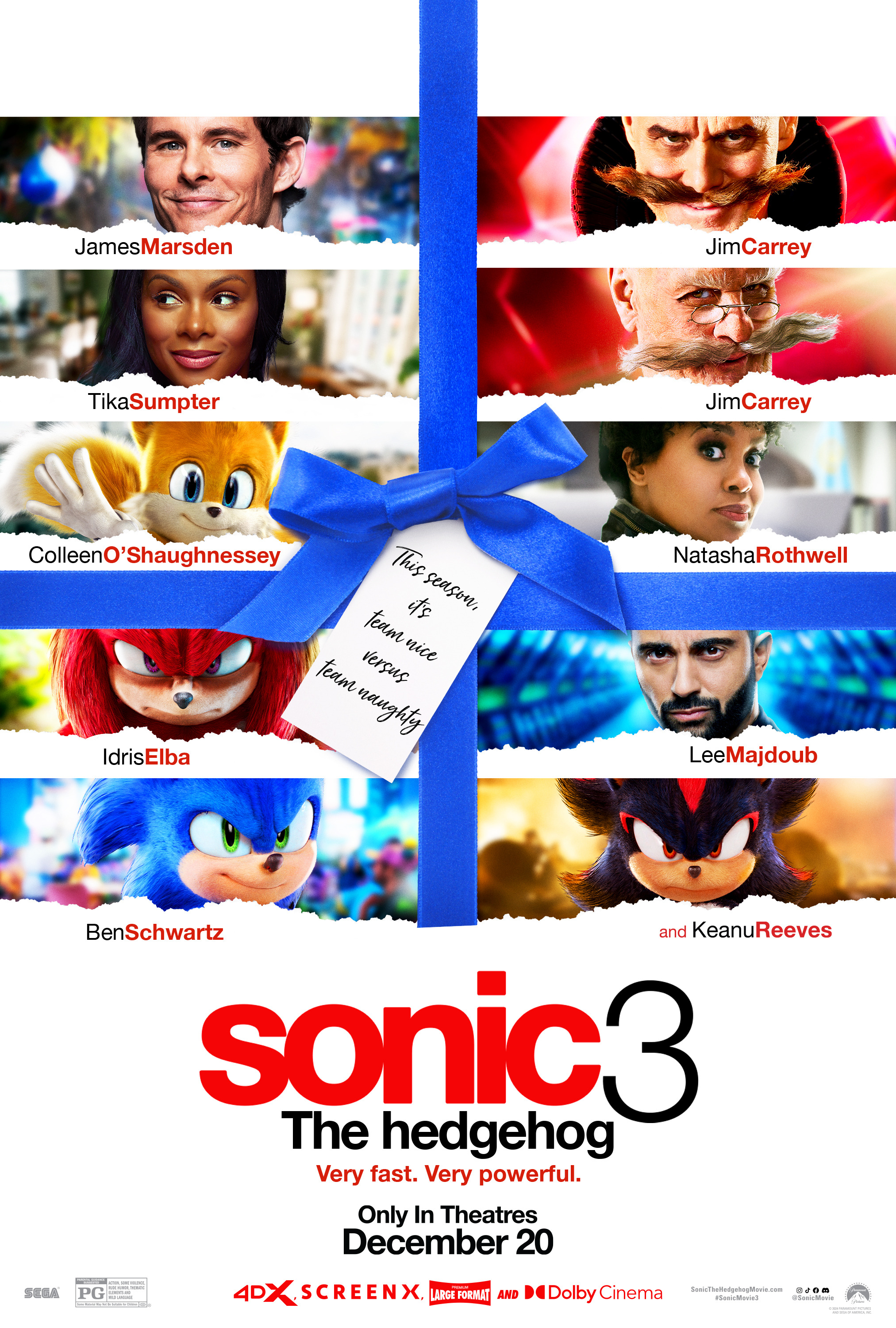 Mega Sized Movie Poster Image for Sonic the Hedgehog 3 (#41 of 43)