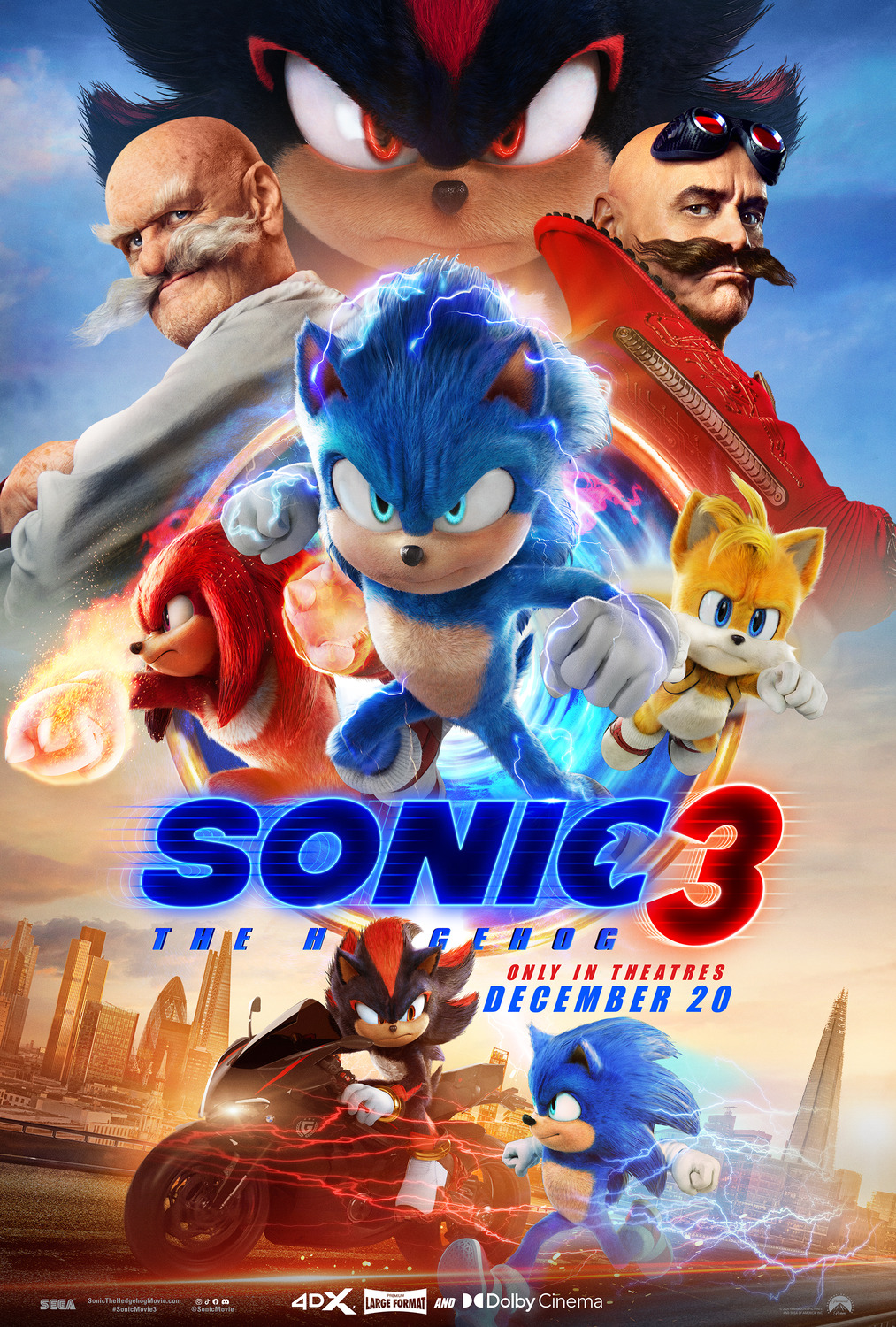 Extra Large Movie Poster Image for Sonic the Hedgehog 3 (#4 of 23)