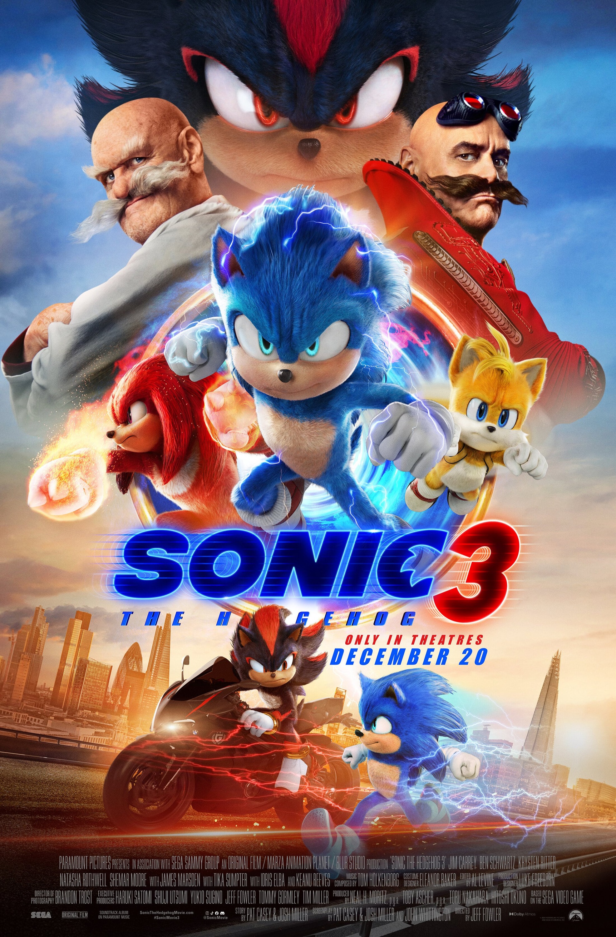 Mega Sized Movie Poster Image for Sonic the Hedgehog 3 (#4 of 28)