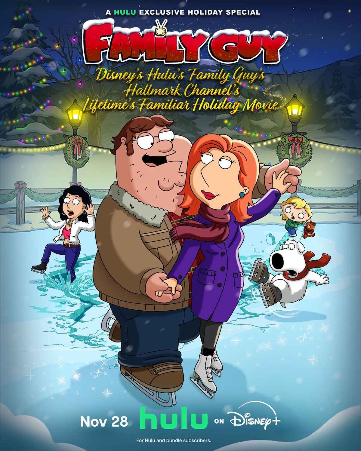 Extra Large Movie Poster Image for Disney's Hulu's Family Guy's Hallmark Channel's Lifetime's Familiar Holiday Movie 