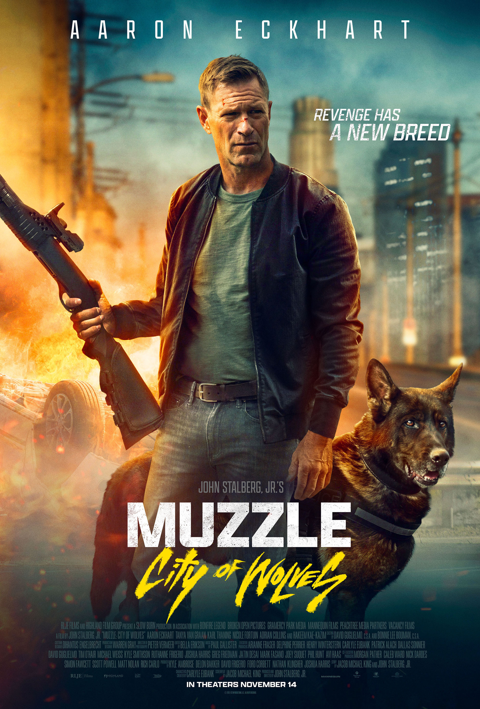 Mega Sized Movie Poster Image for Muzzle: City of Wolves 