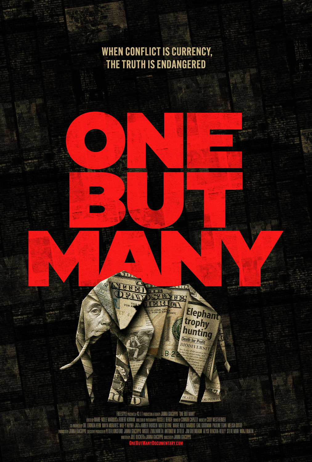 Extra Large Movie Poster Image for One But Many 
