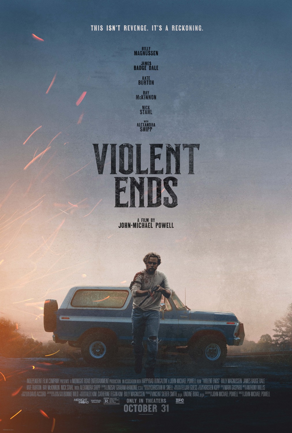 Extra Large Movie Poster Image for Violent Ends 