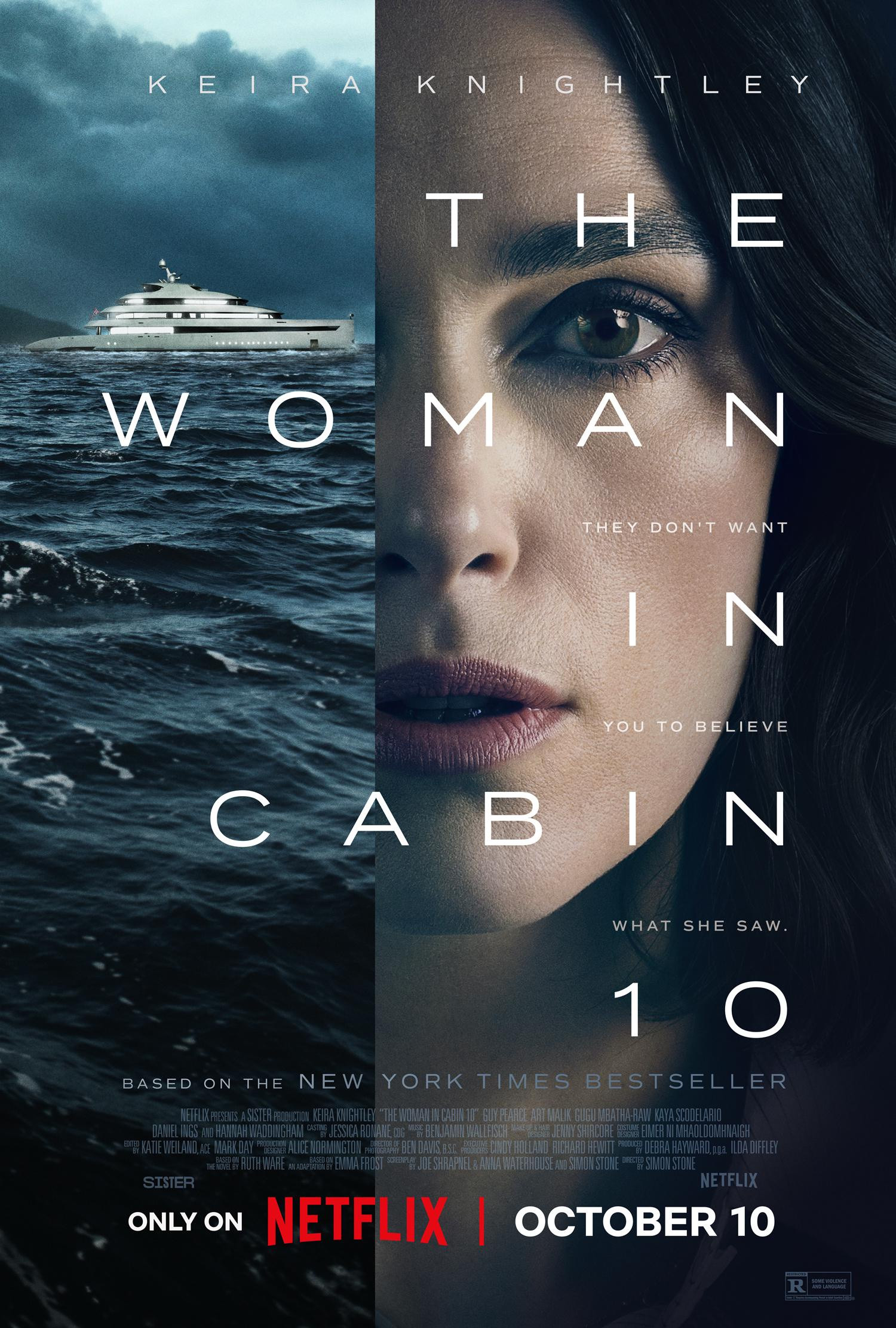 Mega Sized Movie Poster Image for The Woman in Cabin 10 (#2 of 2)
