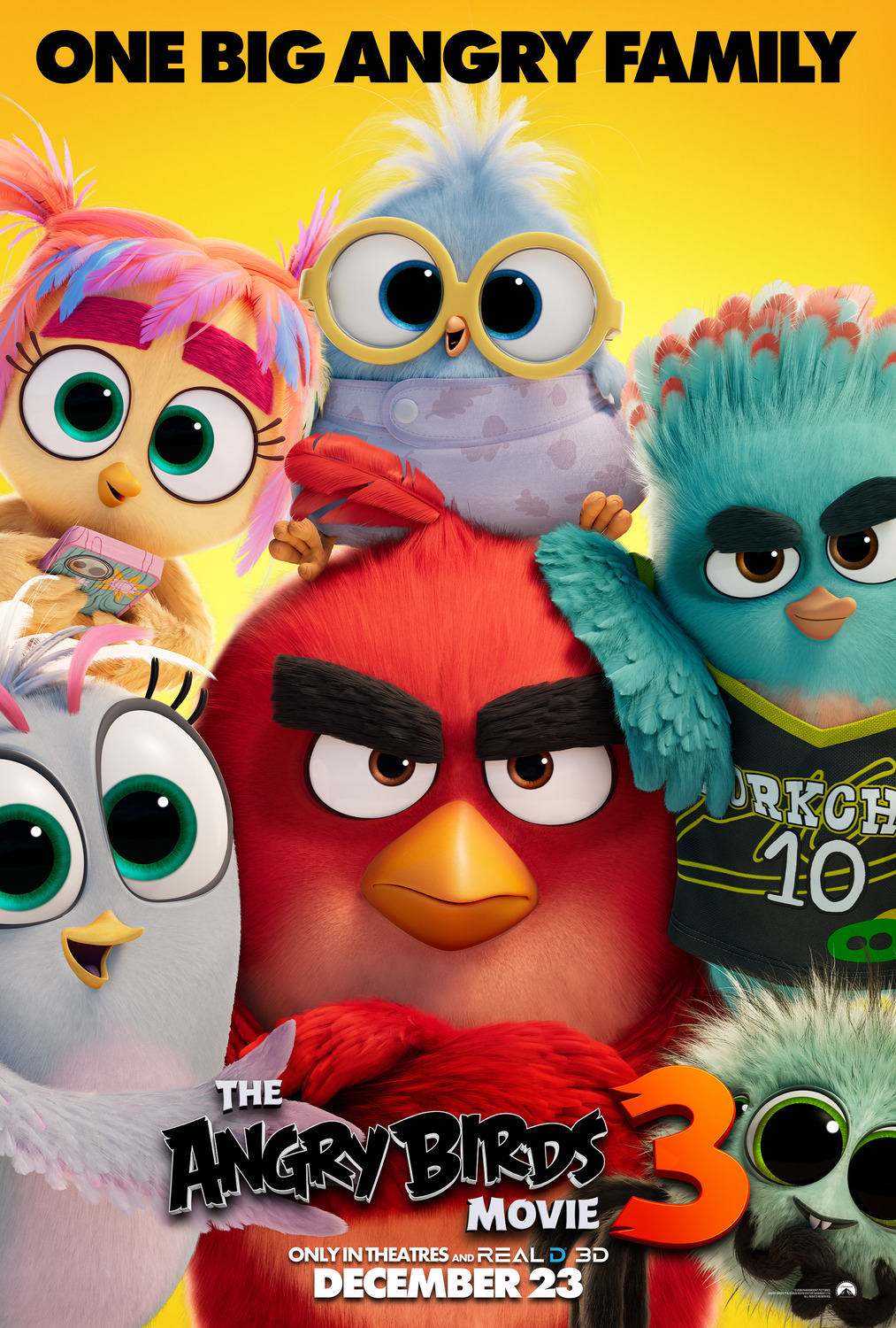 Extra Large Movie Poster Image for The Angry Birds Movie 3 