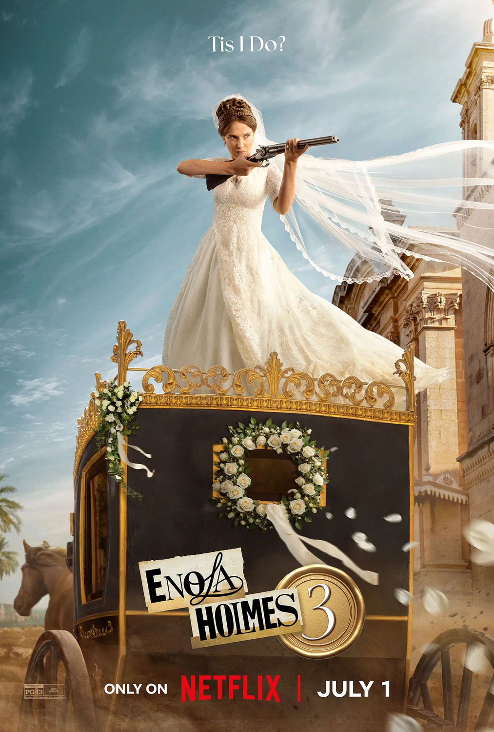 Extra Large Movie Poster Image for Enola Holmes 3 (#1 of 2)