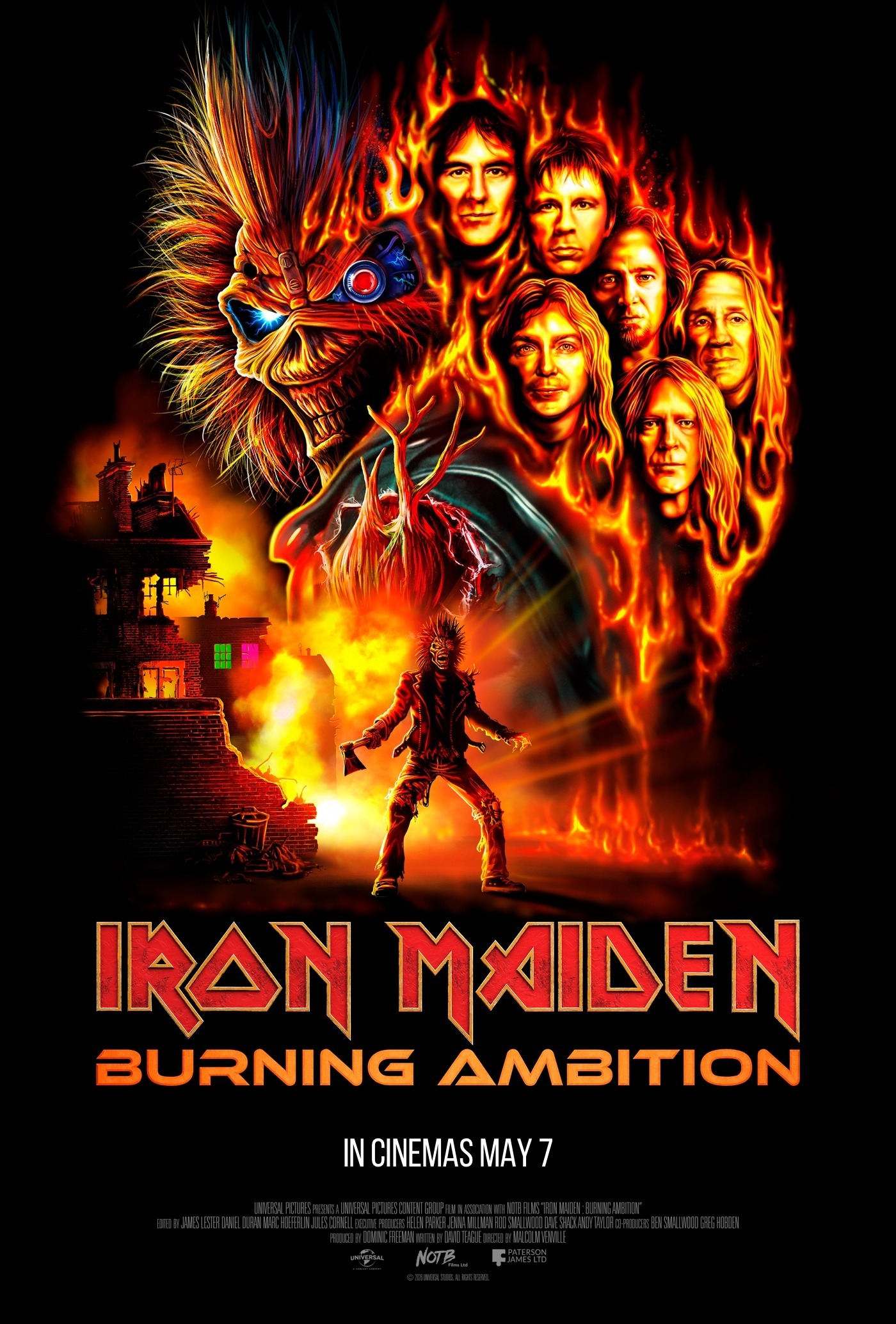 Mega Sized Movie Poster Image for Iron Maiden: Burning Ambition 