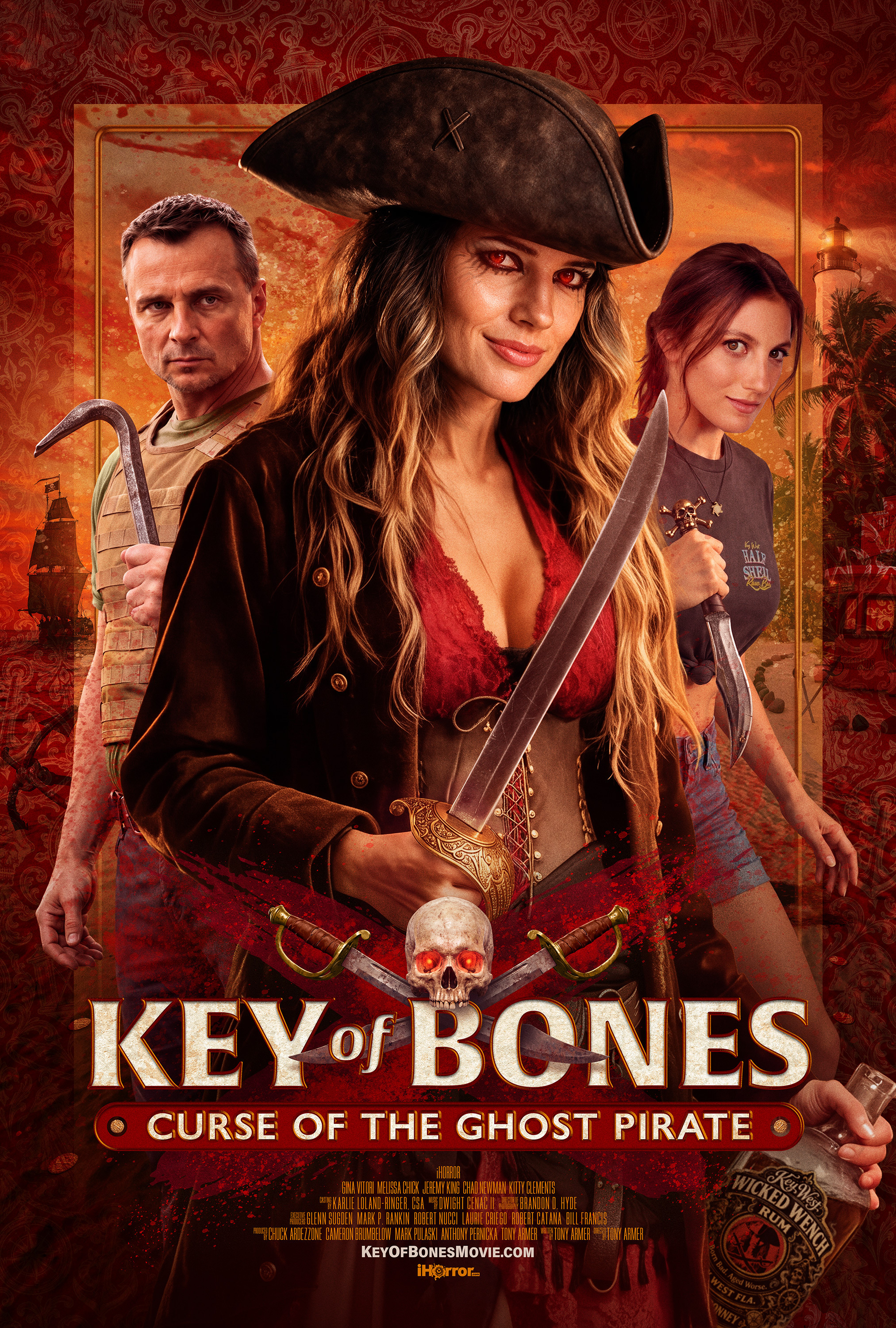 Mega Sized Movie Poster Image for Key of Bones: Curse of the Ghost Pirate 
