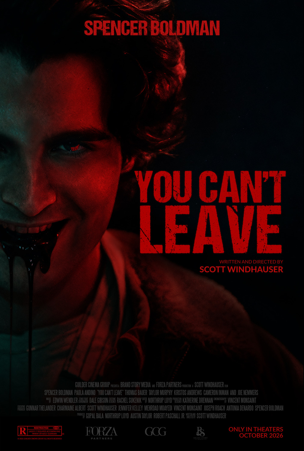 Extra Large Movie Poster Image for You Can't Leave 
