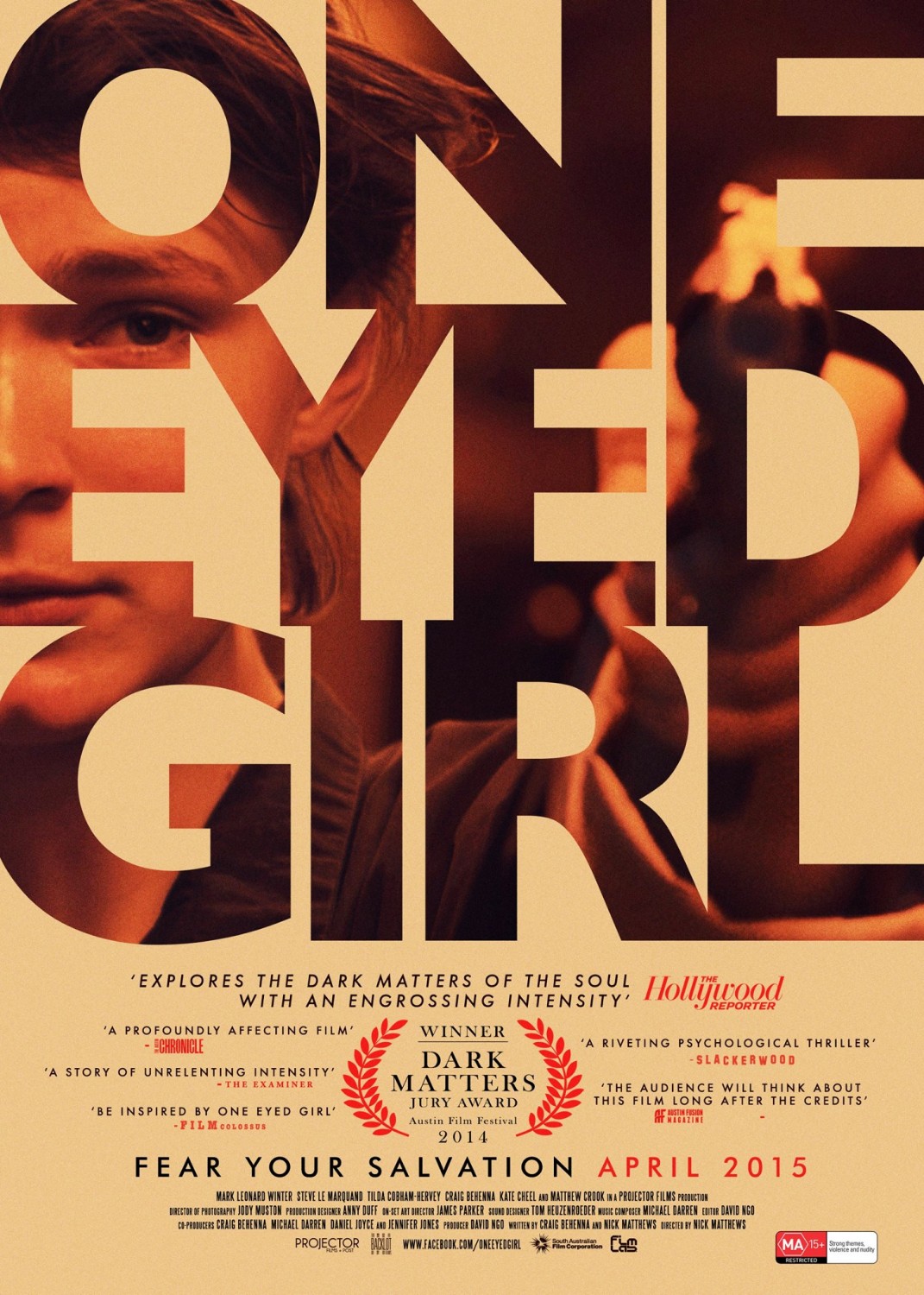 Extra Large Movie Poster Image for One Eyed Girl 
