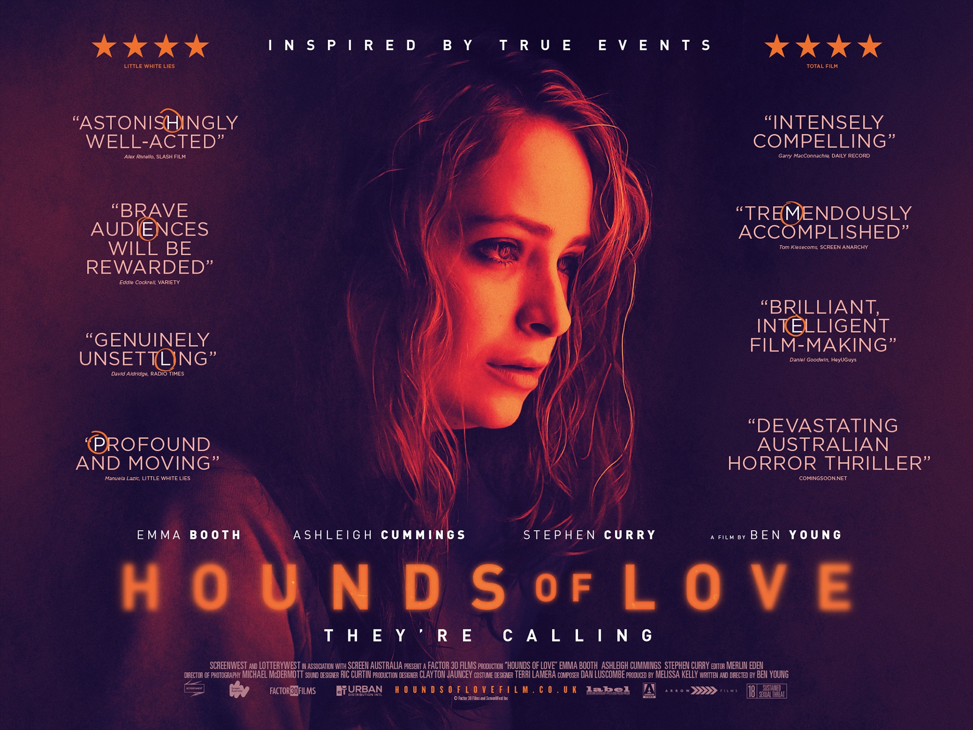 Mega Sized Movie Poster Image for Hounds of Love (#2 of 2)