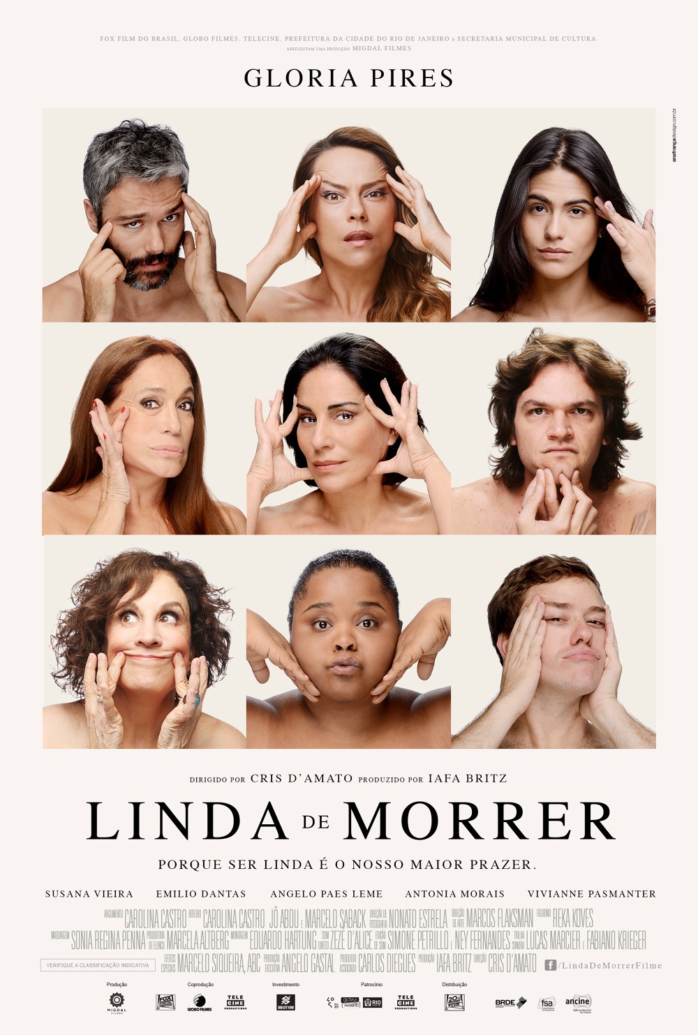 Extra Large Movie Poster Image for Linda de Morrer (#2 of 3)