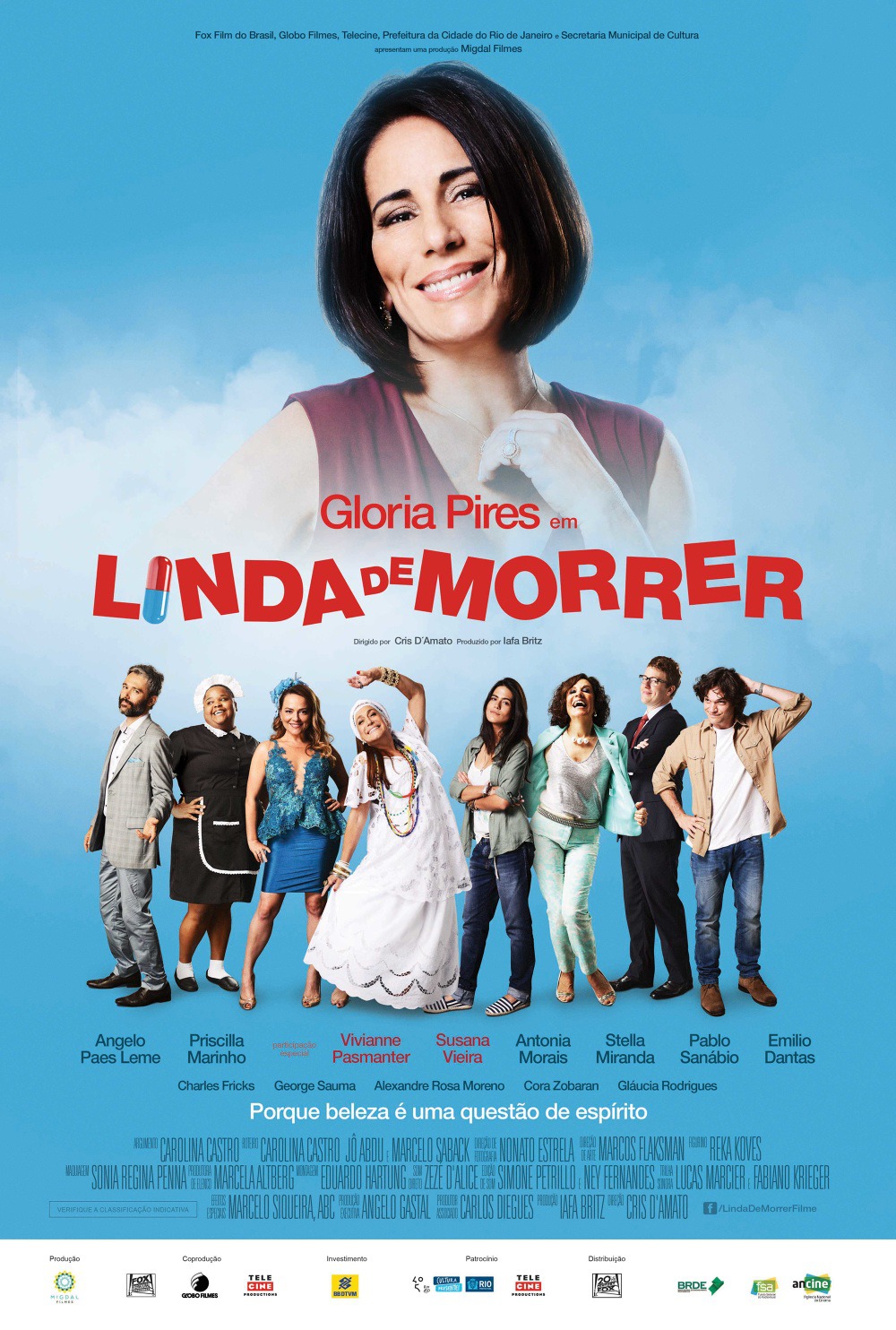 Extra Large Movie Poster Image for Linda de Morrer (#3 of 3)