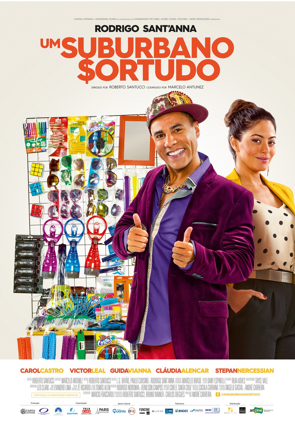 Extra Large Movie Poster Image for Um Suburbano Sortudo 