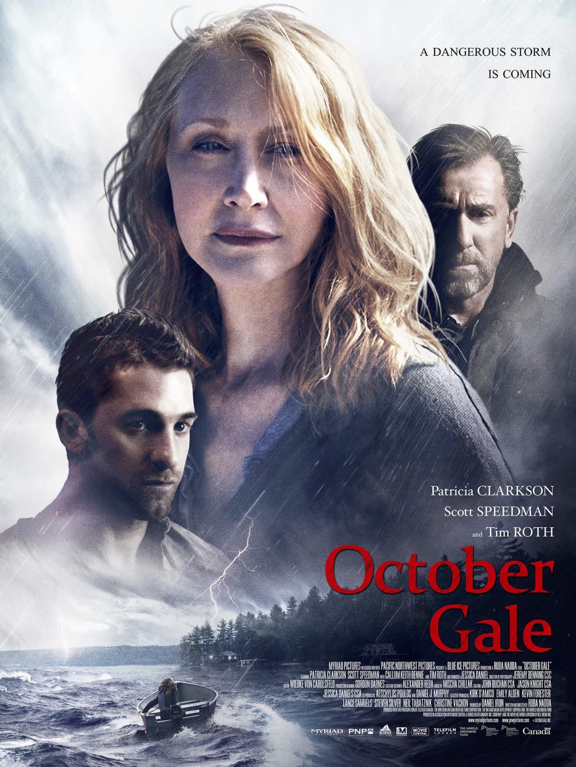 Extra Large Movie Poster Image for October Gale 
