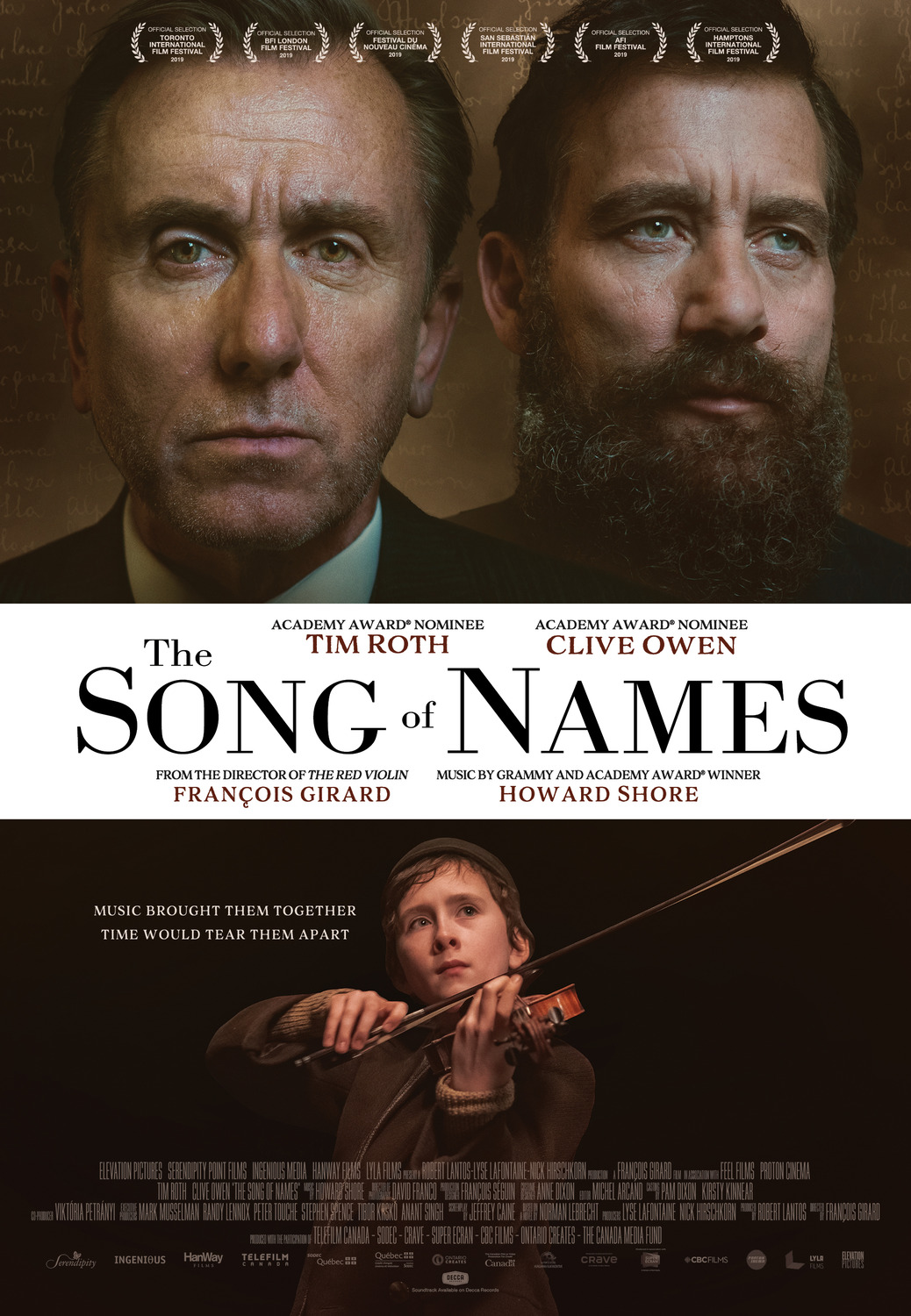 Extra Large Movie Poster Image for The Song of Names (#2 of 2)