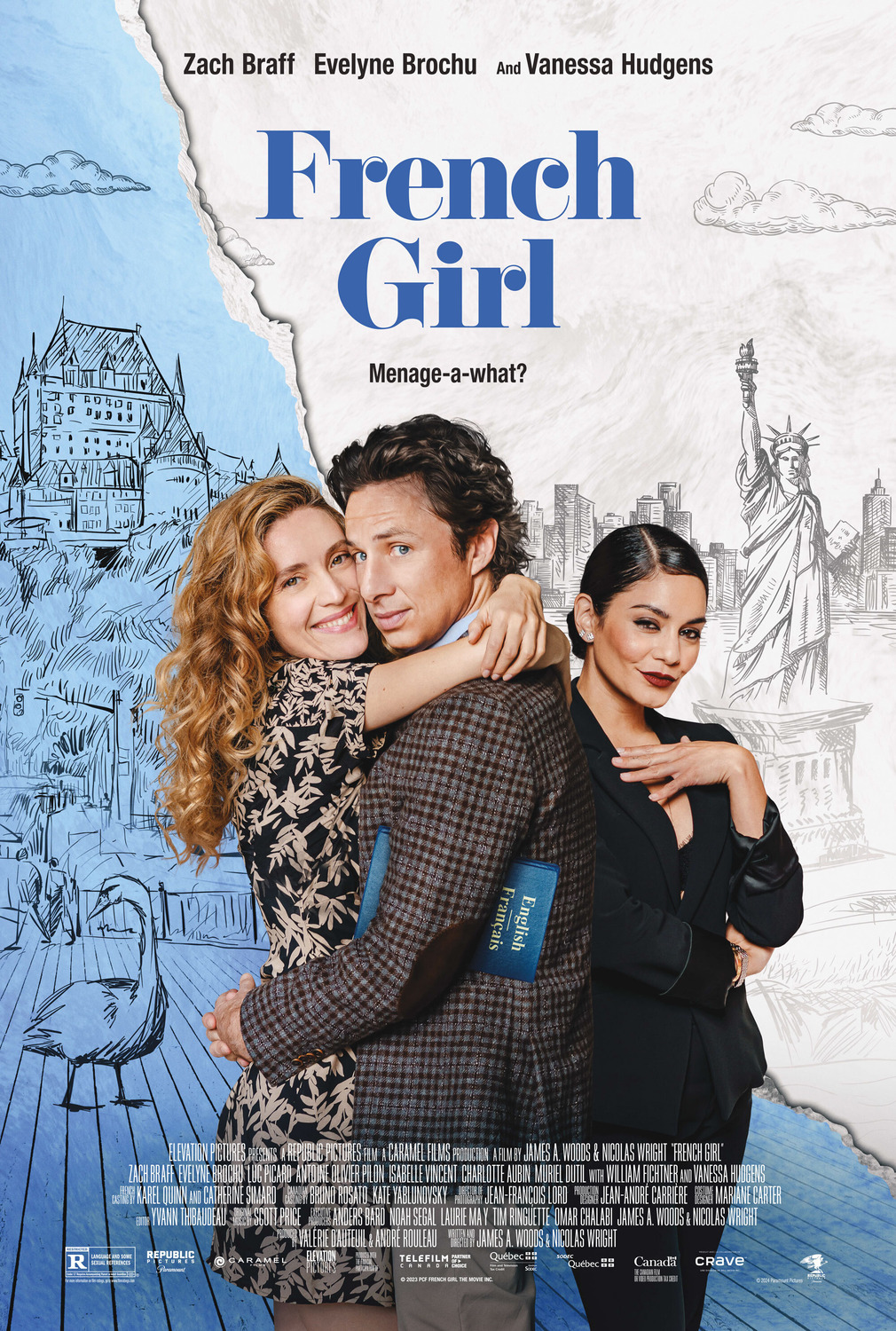 Extra Large Movie Poster Image for French Girl 