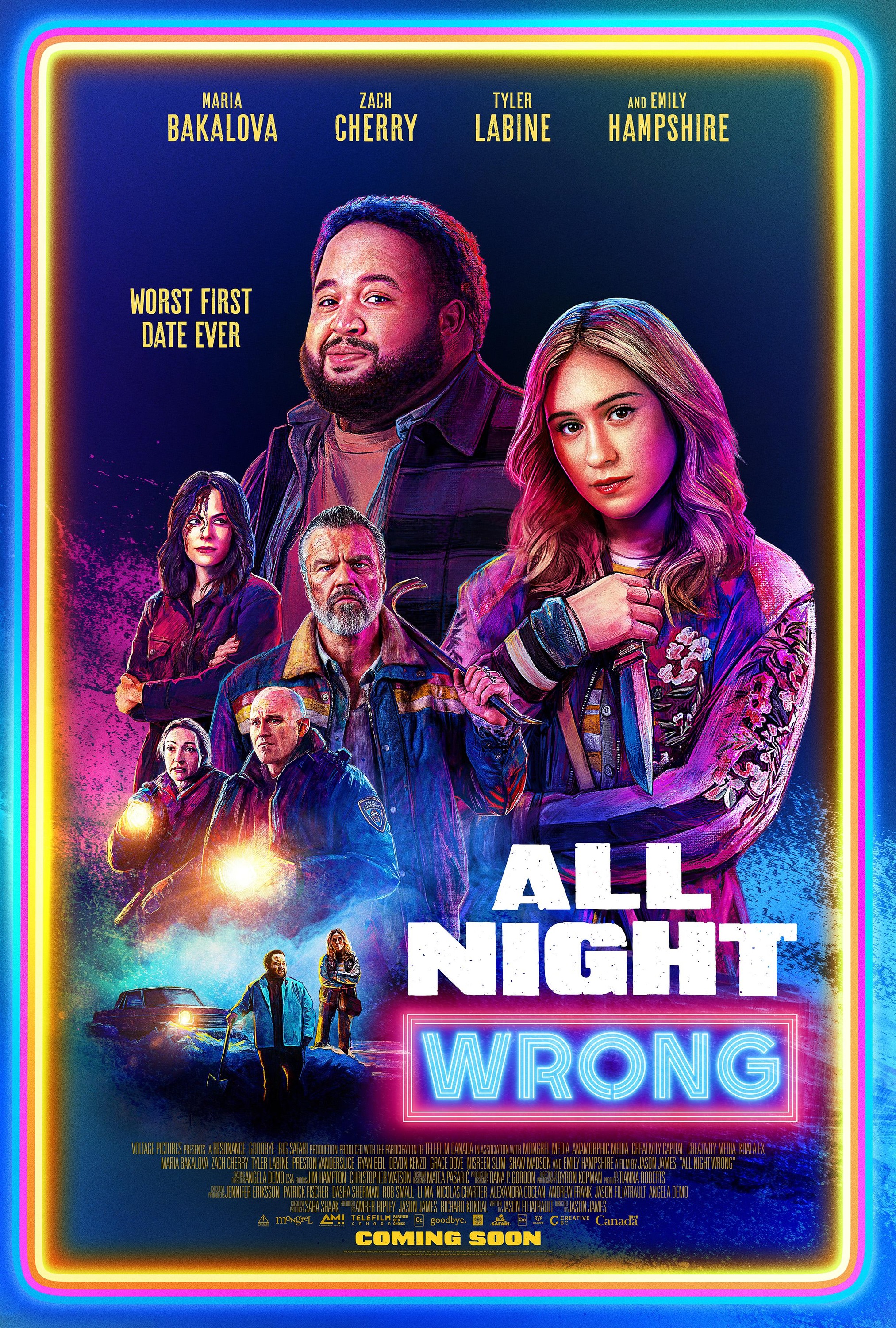 Mega Sized Movie Poster Image for All Night Wrong 