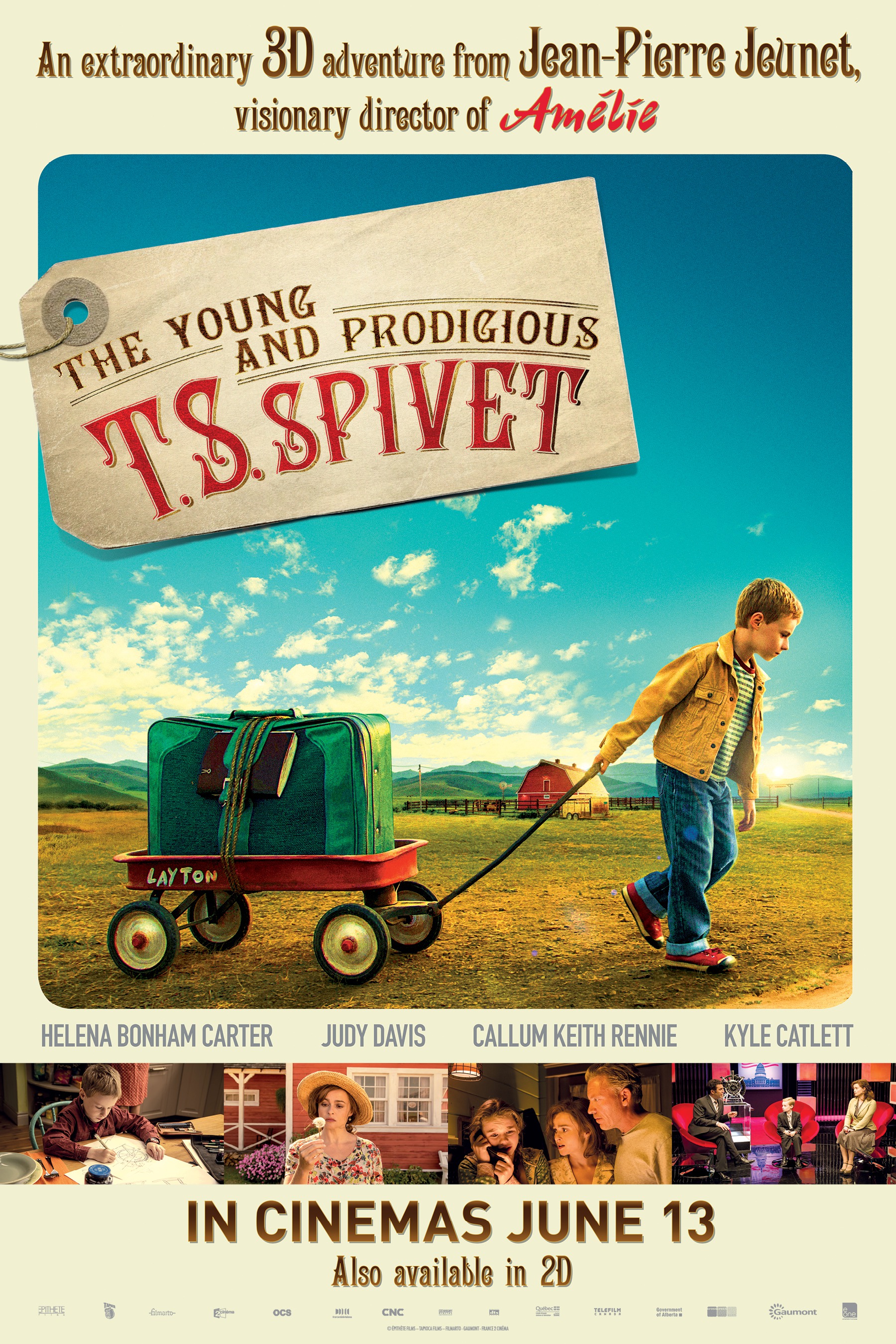 Mega Sized Movie Poster Image for The Young and Prodigious Spivet (#4 of 4)