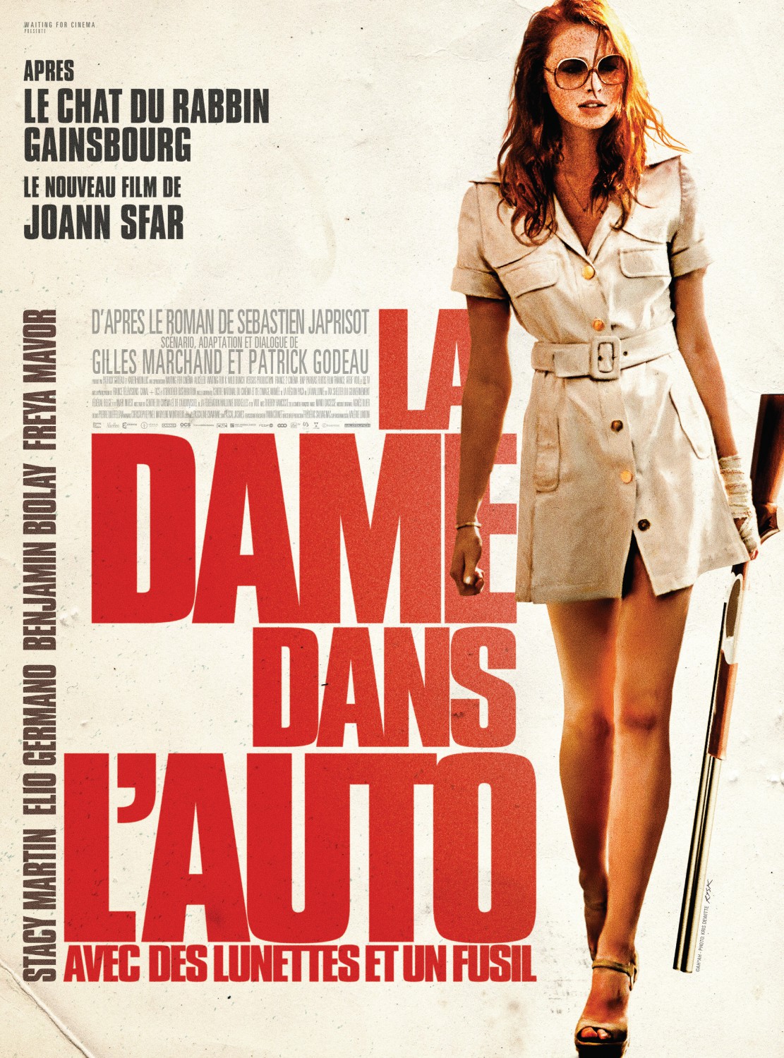 Extra Large Movie Poster Image for La dame dans l'auto avec des lunettes et un fusil (#1 of 2)