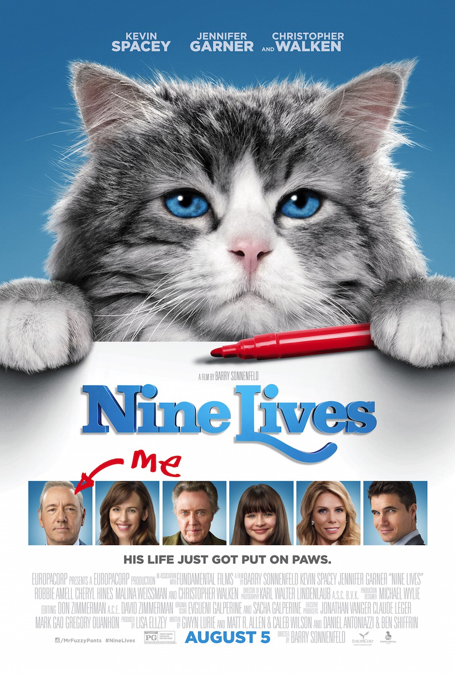 Extra Large Movie Poster Image for Nine Lives (#2 of 6)
